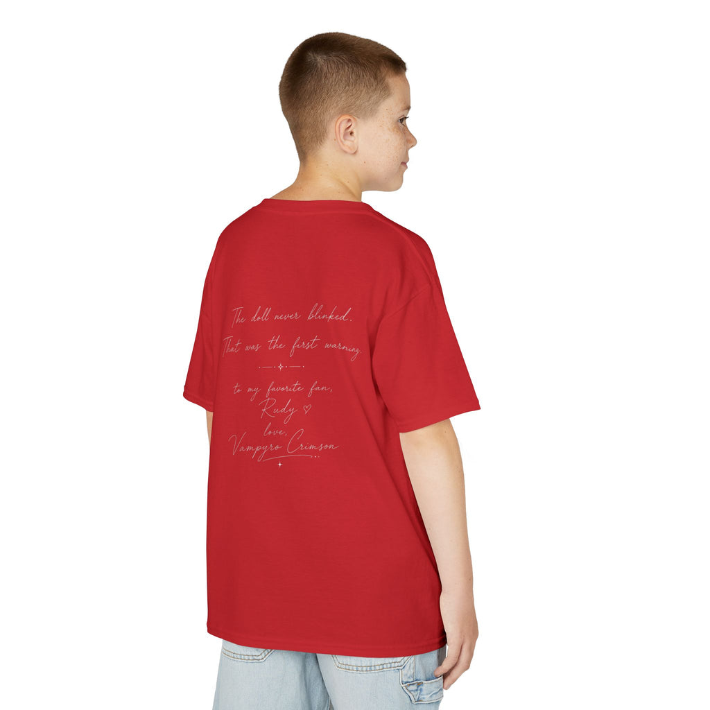 Vampyro Crimson – Haunted Music Box Kids Gothic Horror T-Shirt