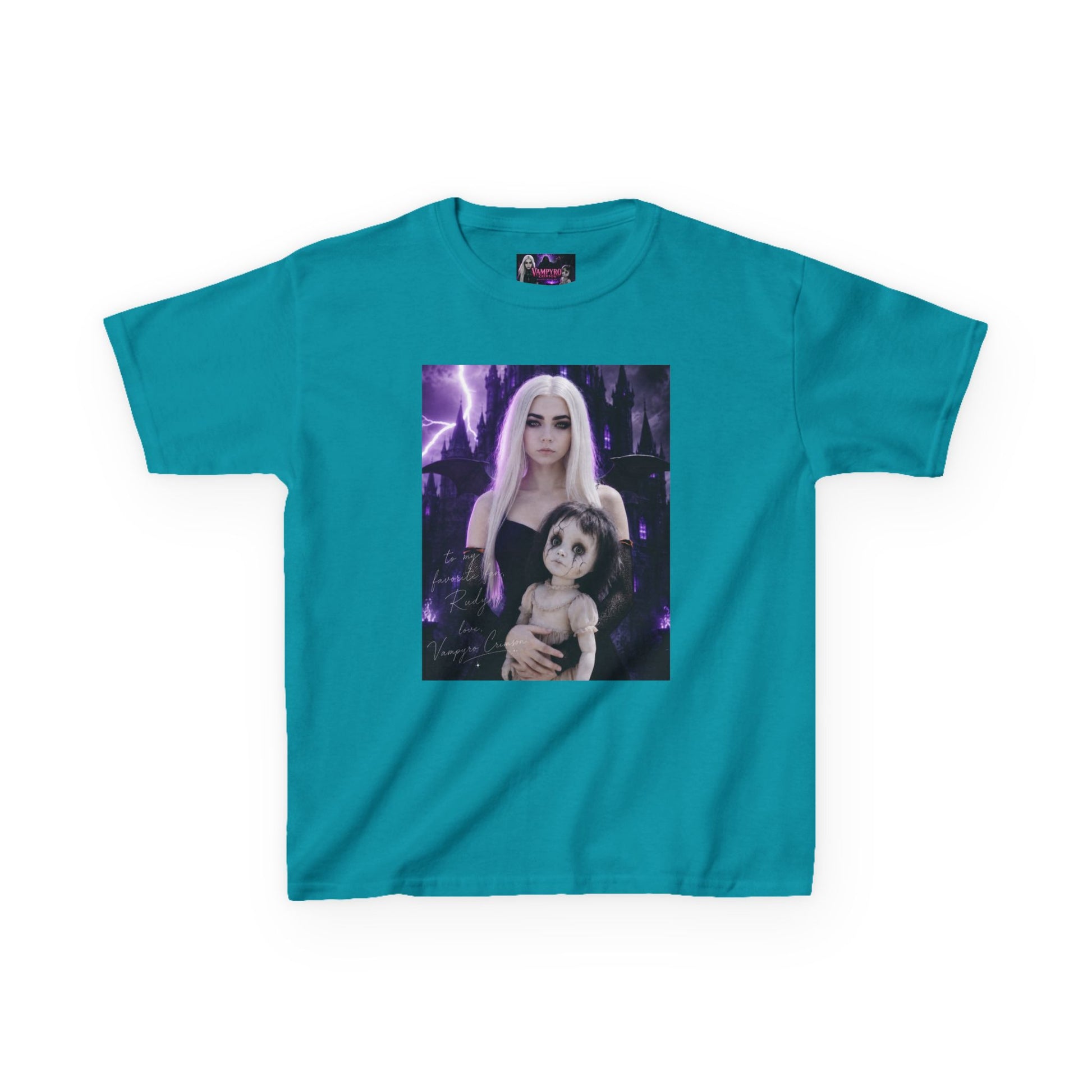 Vampyro Crimson “Haunted Music Box” Official Kids Tee – Gothic Doll Edition