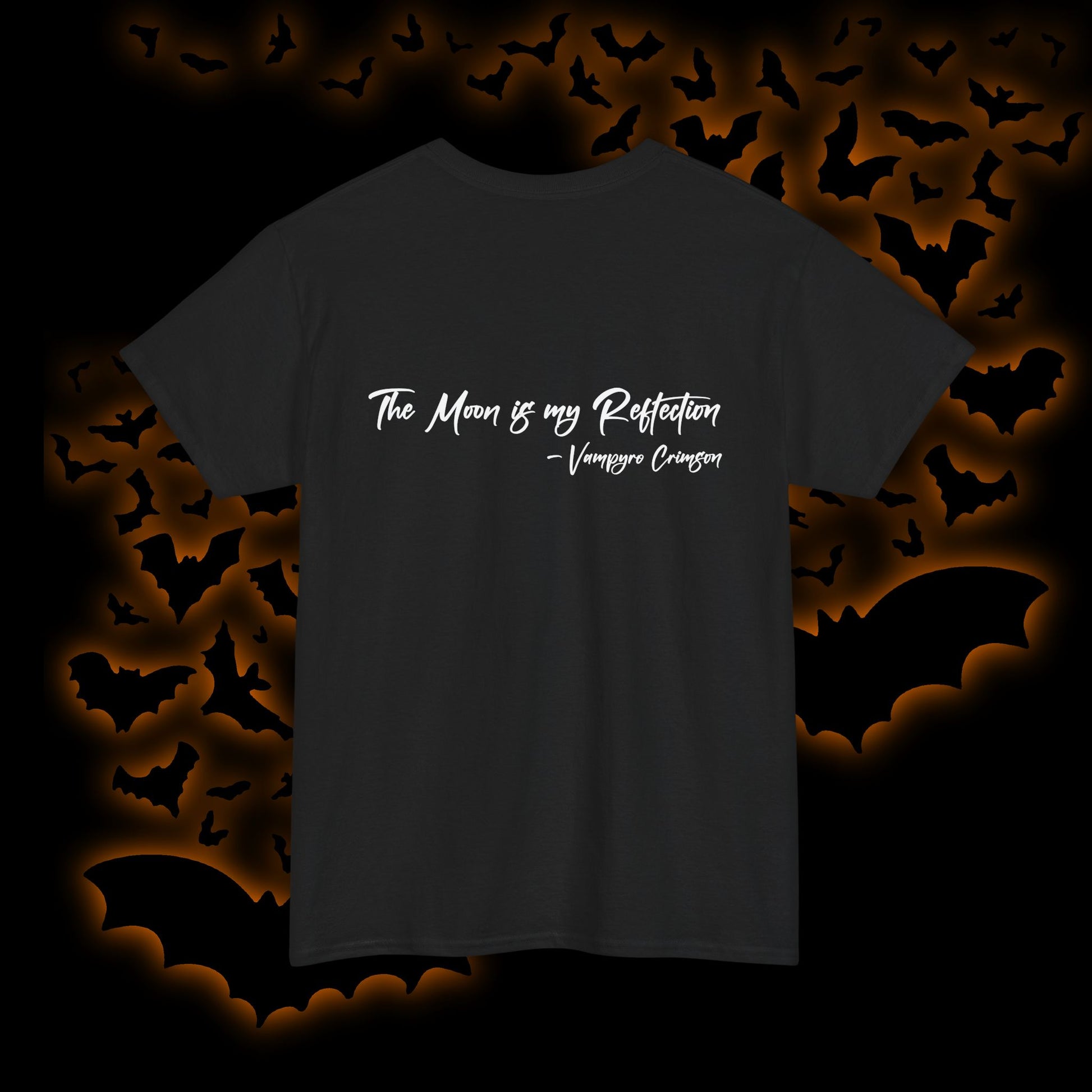 Vampyro Crimson Autographed Tee, Unisex Graphic T-Shirt, Boho Fashion, Animal Lover Gift, Unique Statement Apparel, Gift for Nature Enthusiasts