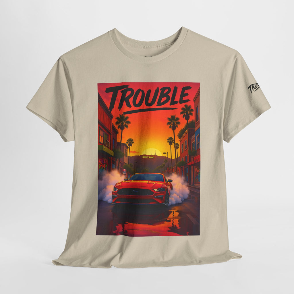 Trouble Retro Trouble Graphic Tee, Unisex Cotton T-Shirt, Cool Streetwear Shirt, Casual Summer Tee, Gift for Car Lovers
