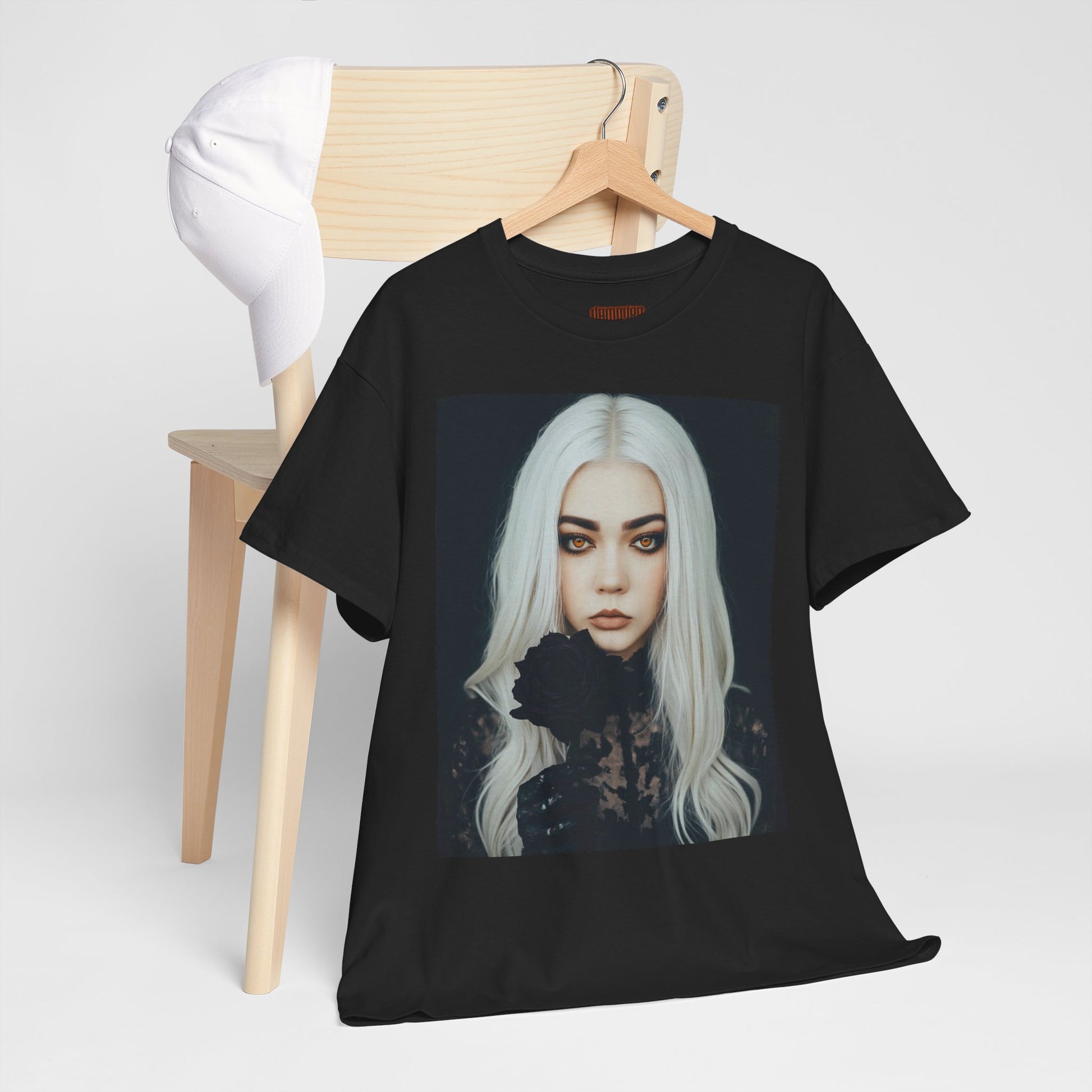 Digitally Autographed Vampyro Crimson Gothic Art Unisex Tee, Halloween Shirt, Alternative Fashion, Spooky Graphic Tee, Witchy Aesthetic Clothing, Edgy Outfit Idea