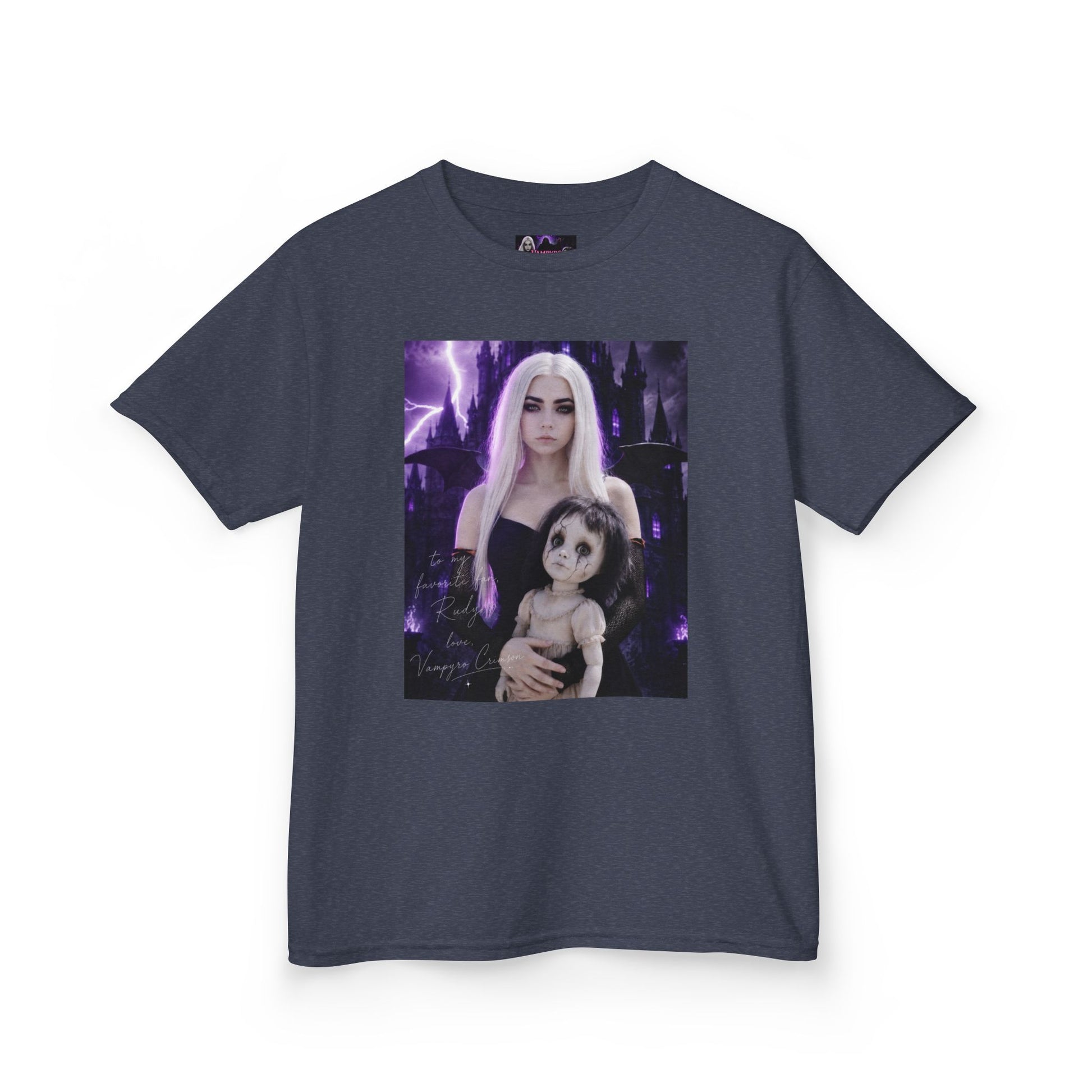 Vampyro Crimson “Haunted Music Box” Official Kids Tee – Gothic Doll Edition