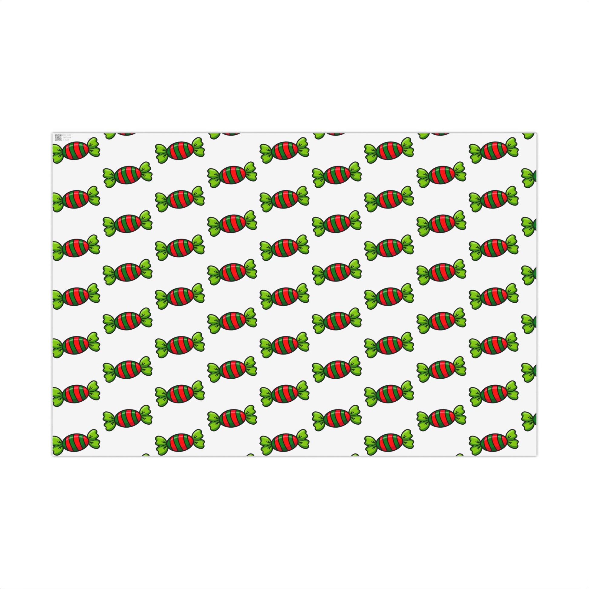 Vampyro Crimson Christmas Candy Pattern Gift Wrap Paper — Festive Holiday Wrapping Sheets