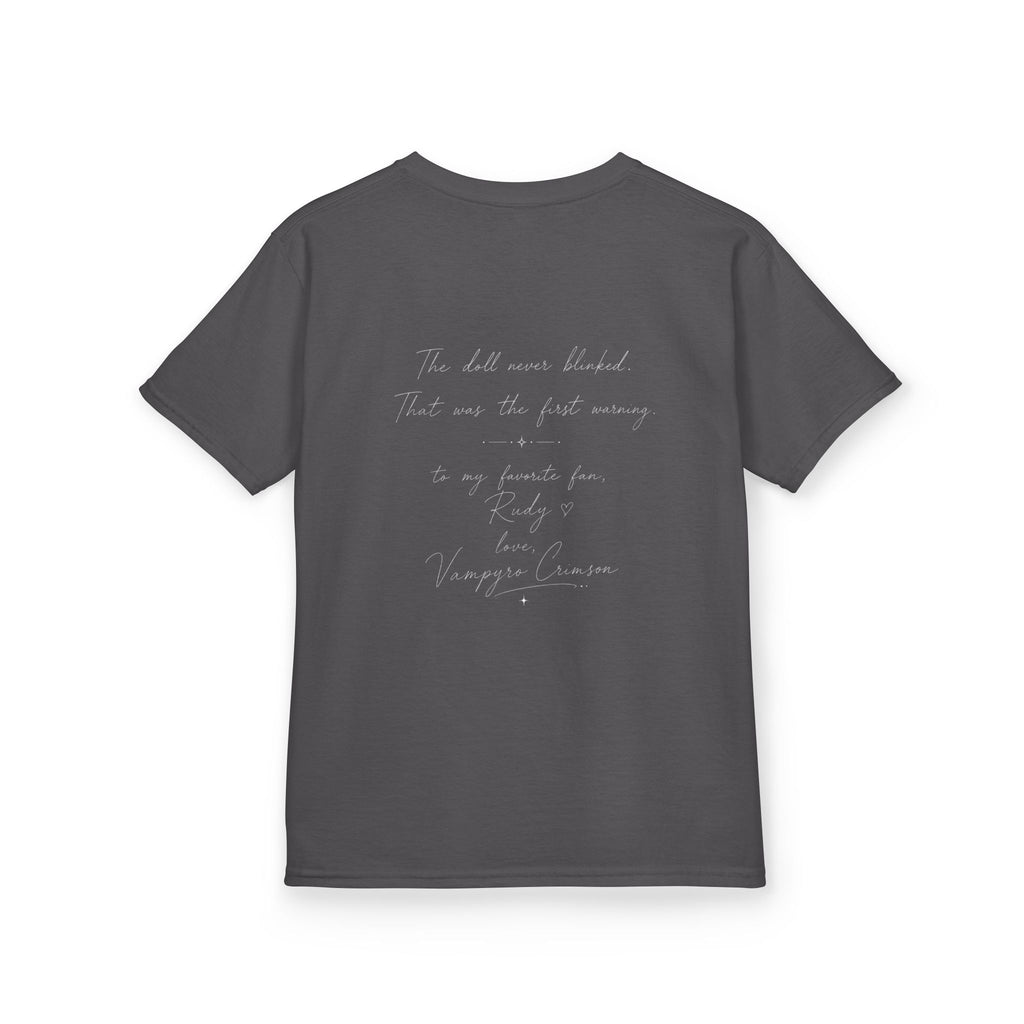 Vampyro Crimson – Haunted Music Box Kids Gothic Horror T-Shirt