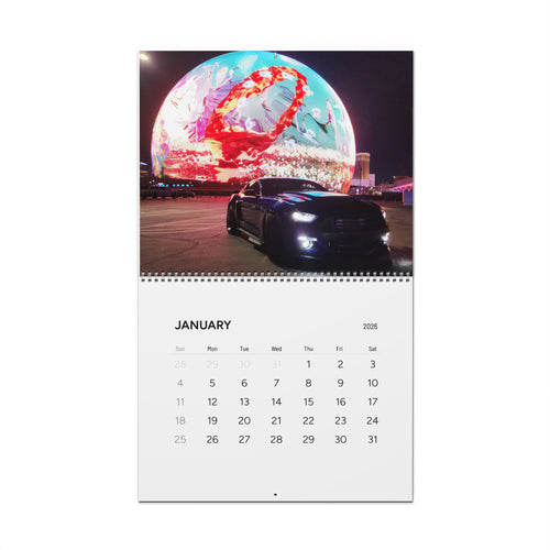 2026 Diablo Azul Wall Calendar — Monthly Automotive Photography Calendar