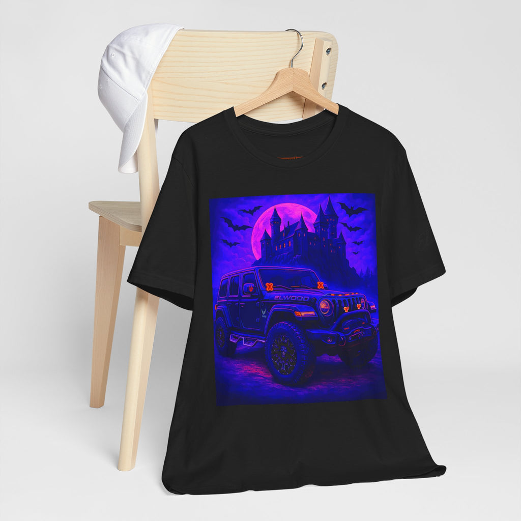 Elwood Jeep Adventure Tee - Perfect for Halloween, Road Trips, Outdoor Enthusiasts, Gift for Him or Her, Jeep Lovers, Casual Style