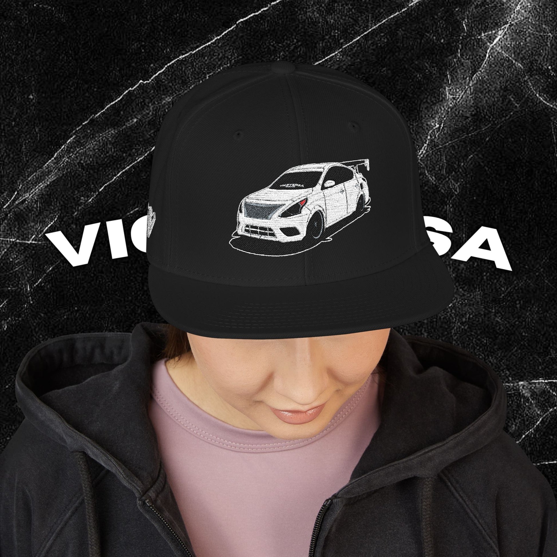 Embroidered Diamond Versa Snapback