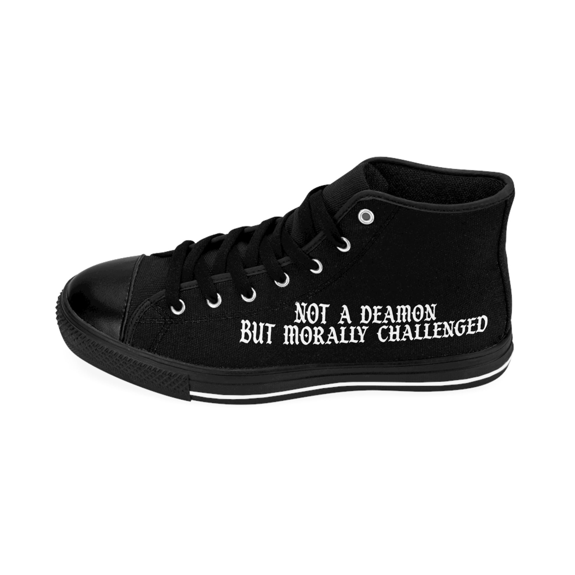Not a Demon but Morally Challenged High Top Sneakers