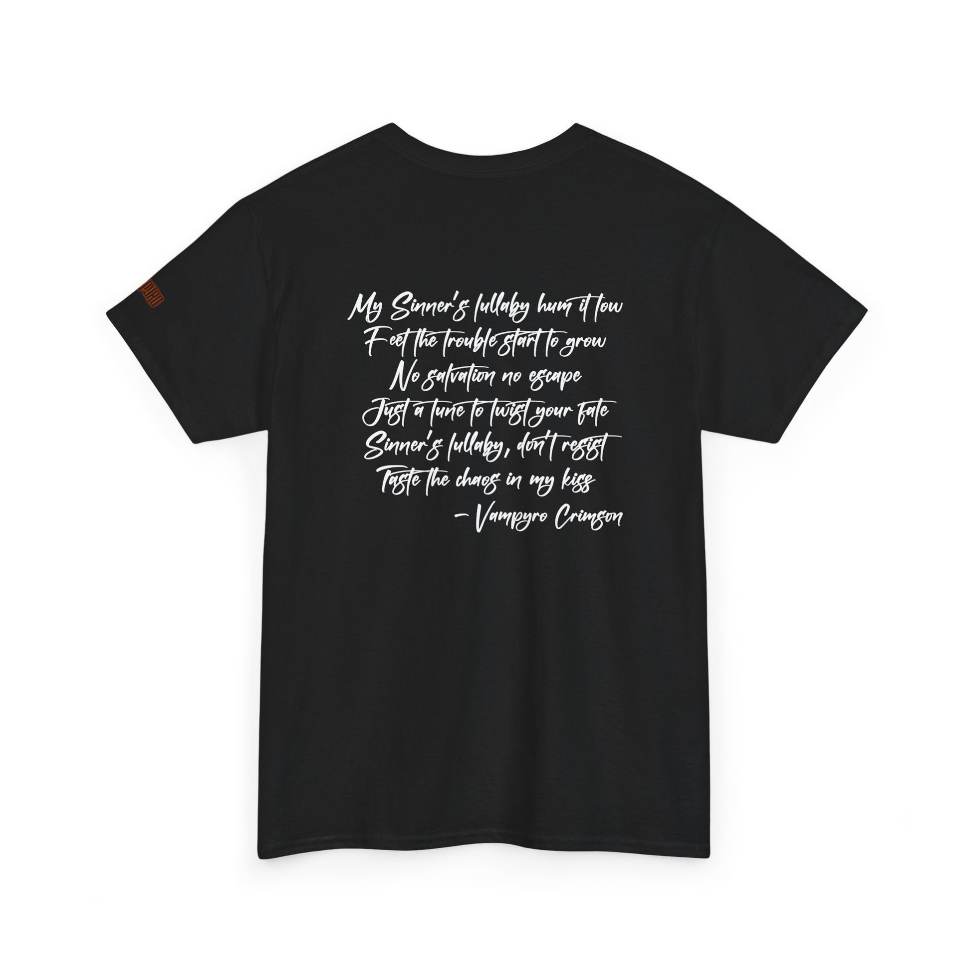 Taste of Trouble Vampyro Crimson Lyrics Unisex Heavy Cotton Tee - Casual Comfort, Everyday Wear, Gift for Friends, Stylish Casual Tee, Versatile Fashion
