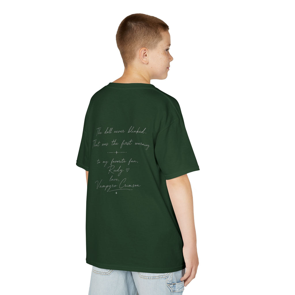 Vampyro Crimson – Haunted Music Box Kids Gothic Horror T-Shirt