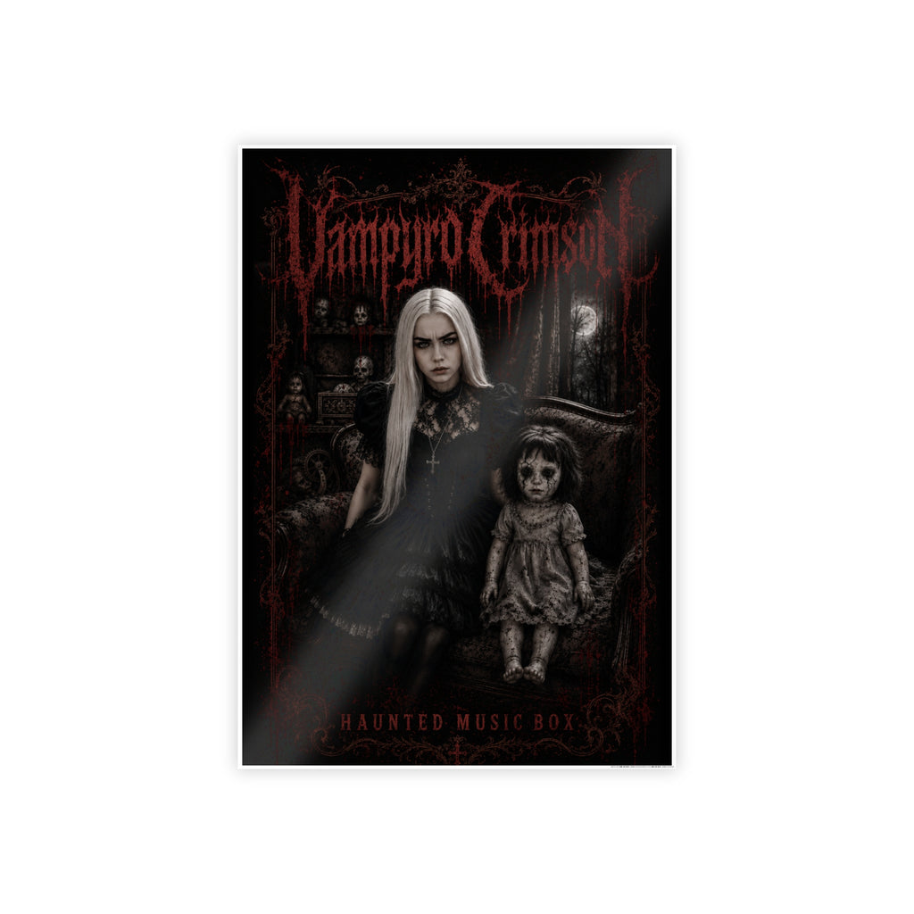 SIGNED CD  + Exclusive Signed Vendetta Vampyro Crimson Haunted Music Box Band Poster