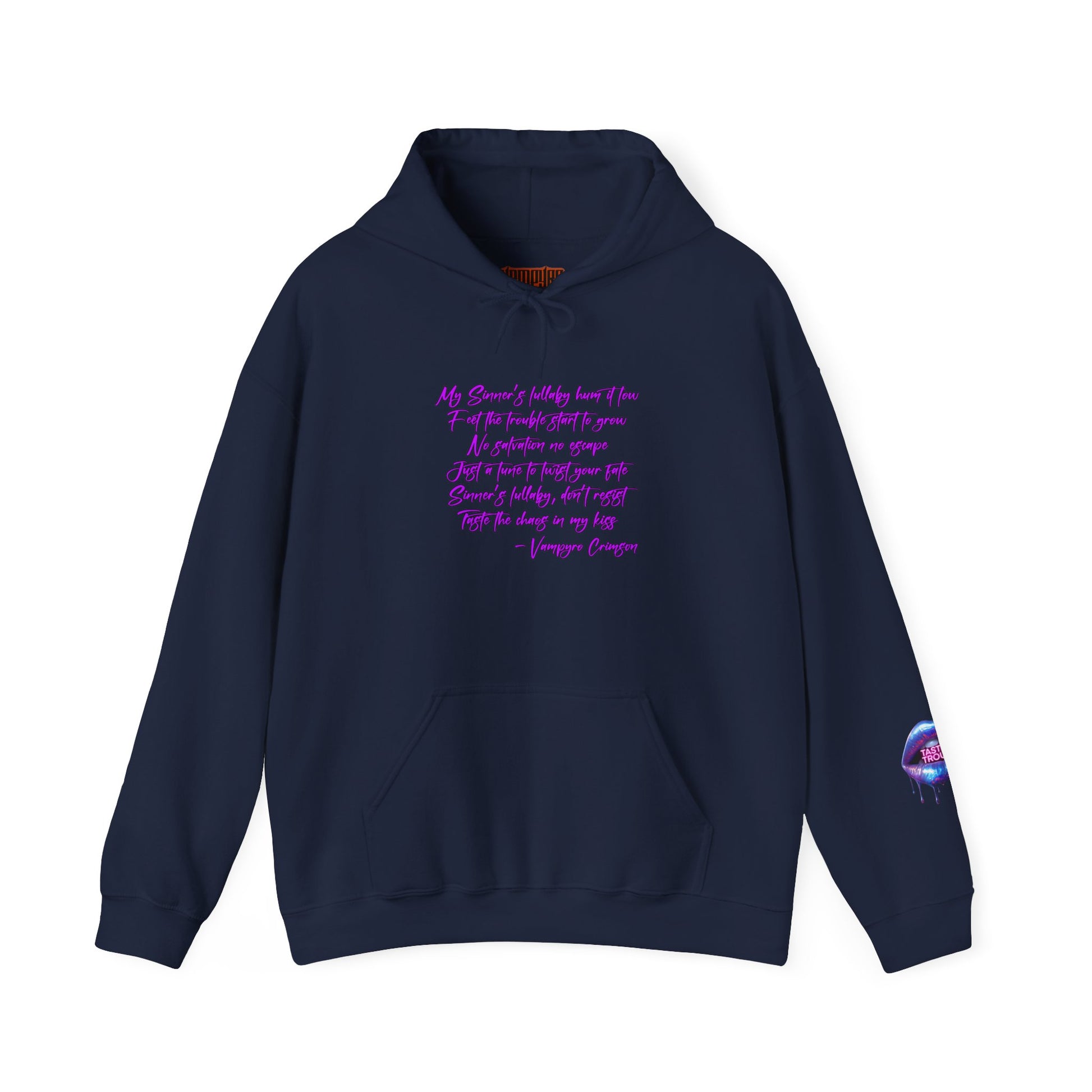 Taste of Trouble Inspirational Hoodie for Creative Souls, Motivational Sweatshirt, Unisex Heavy Blend, Modern Casual Wear, Gift for Artists, Trendy [...]