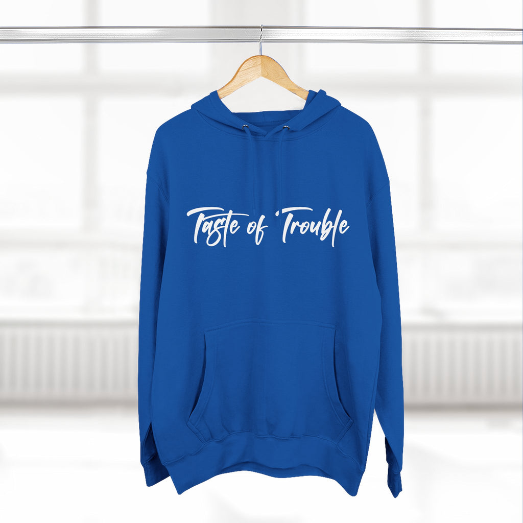 Taste of Trouble Fleece Pullover, Cozy Gift for Women, Casual Wear, Motivational Apparel, Holiday Gift