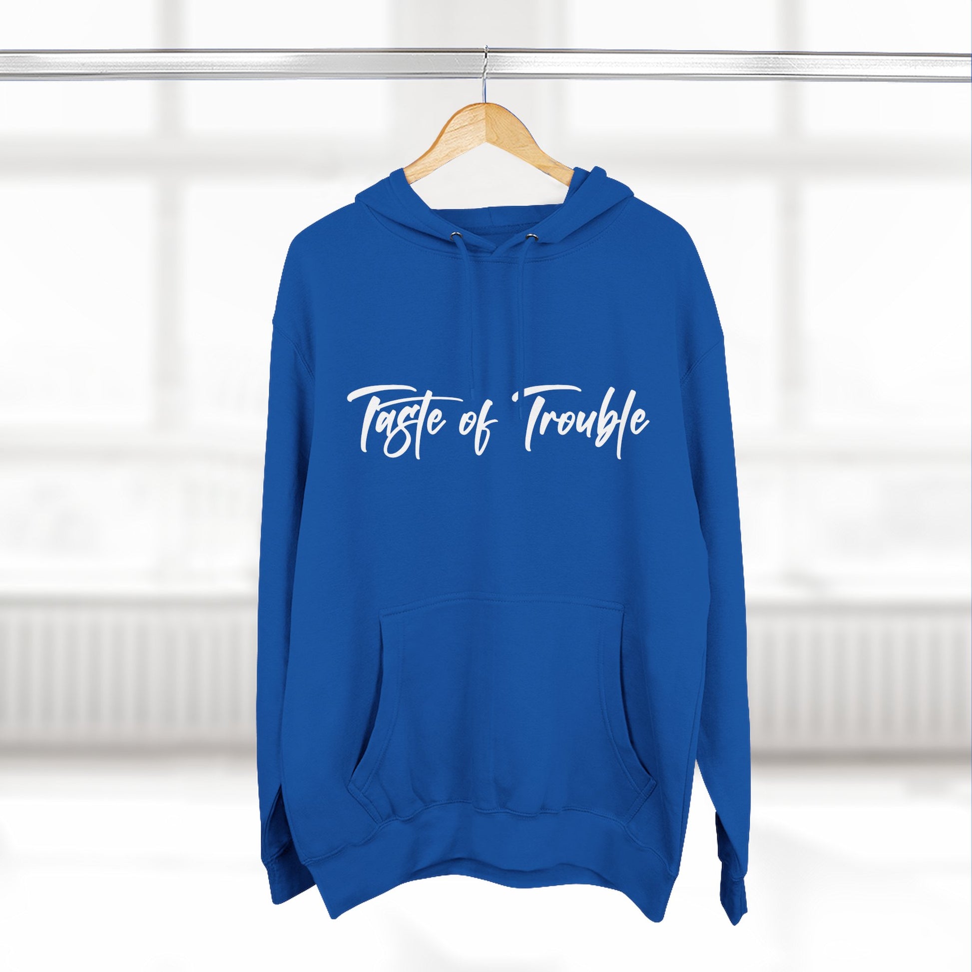 Taste of Trouble Fleece Pullover, Cozy Gift for Women, Casual Wear, Motivational Apparel, Holiday Gift
