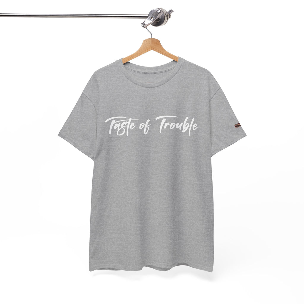 Taste of Trouble Vampyro Crimson Lyrics Unisex Heavy Cotton Tee - Casual Comfort, Everyday Wear, Gift for Friends, Stylish Casual Tee, Versatile Fashion