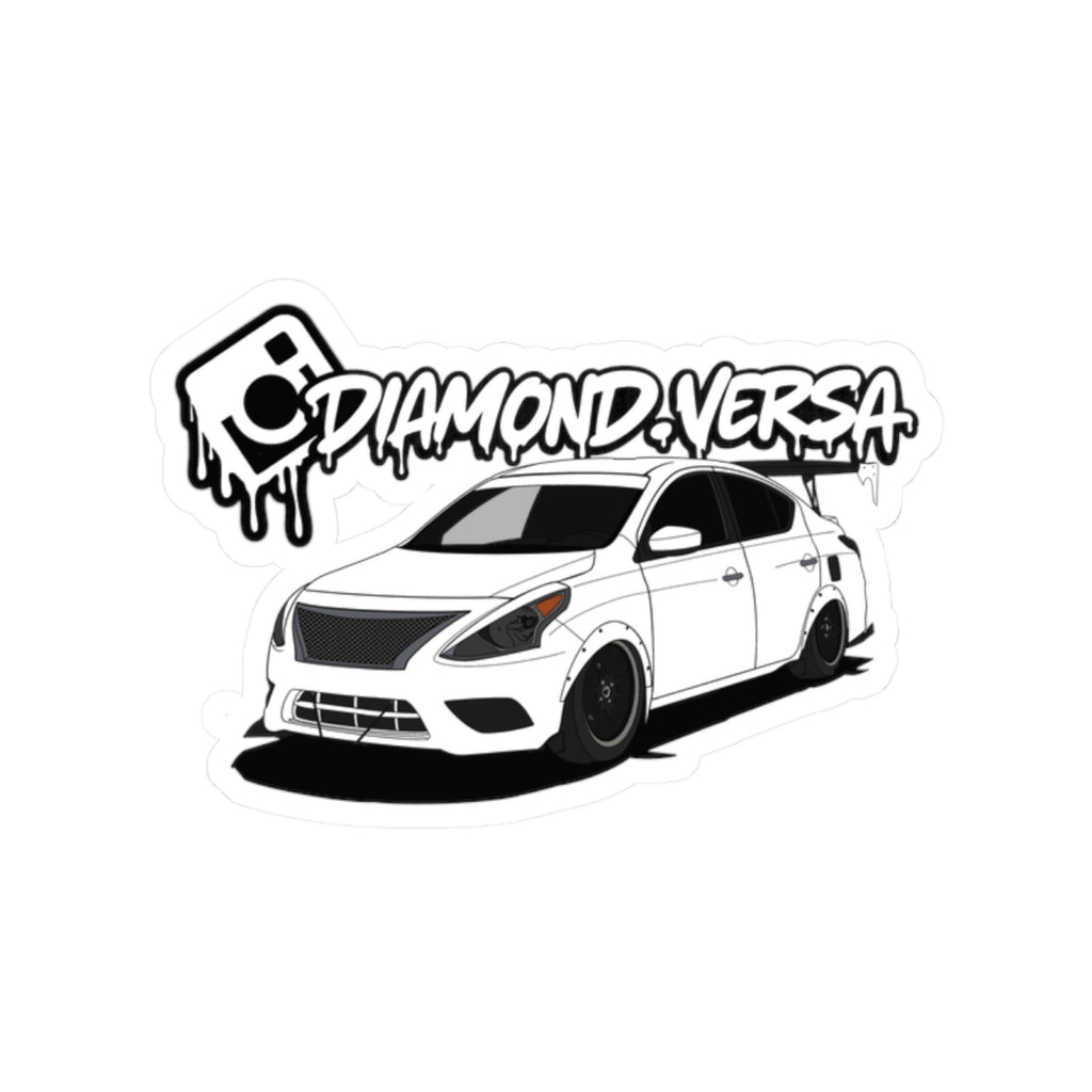 Diamond.Versa x ViceVersa Garage Sticker - Nissan Versa Illustration Kiss-Cut Decal