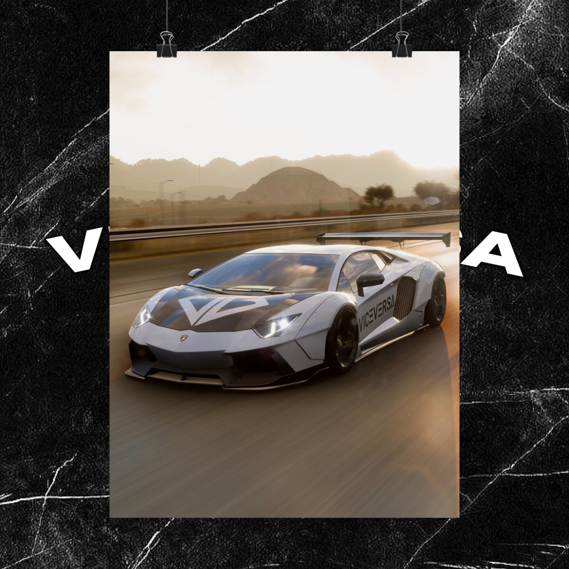 ViceVersa Garage Widebody Aventador Poster