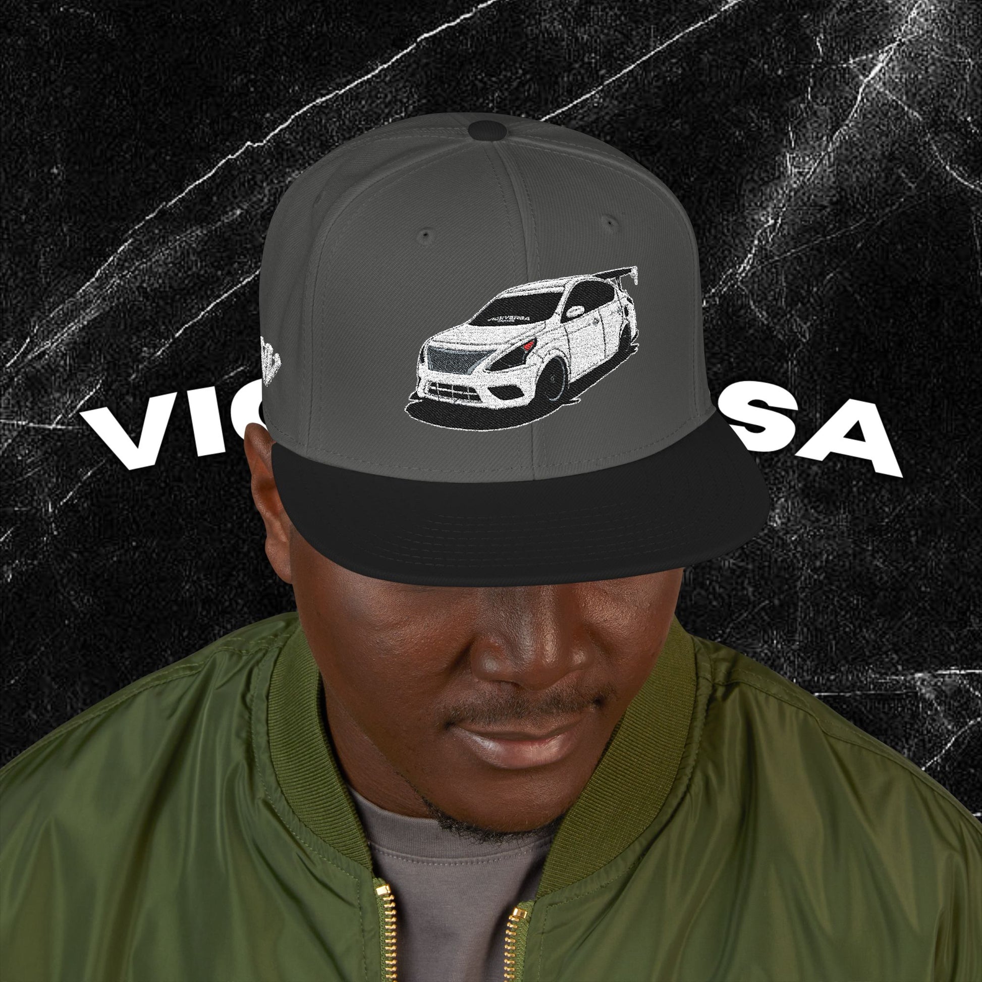 Embroidered Diamond Versa Snapback