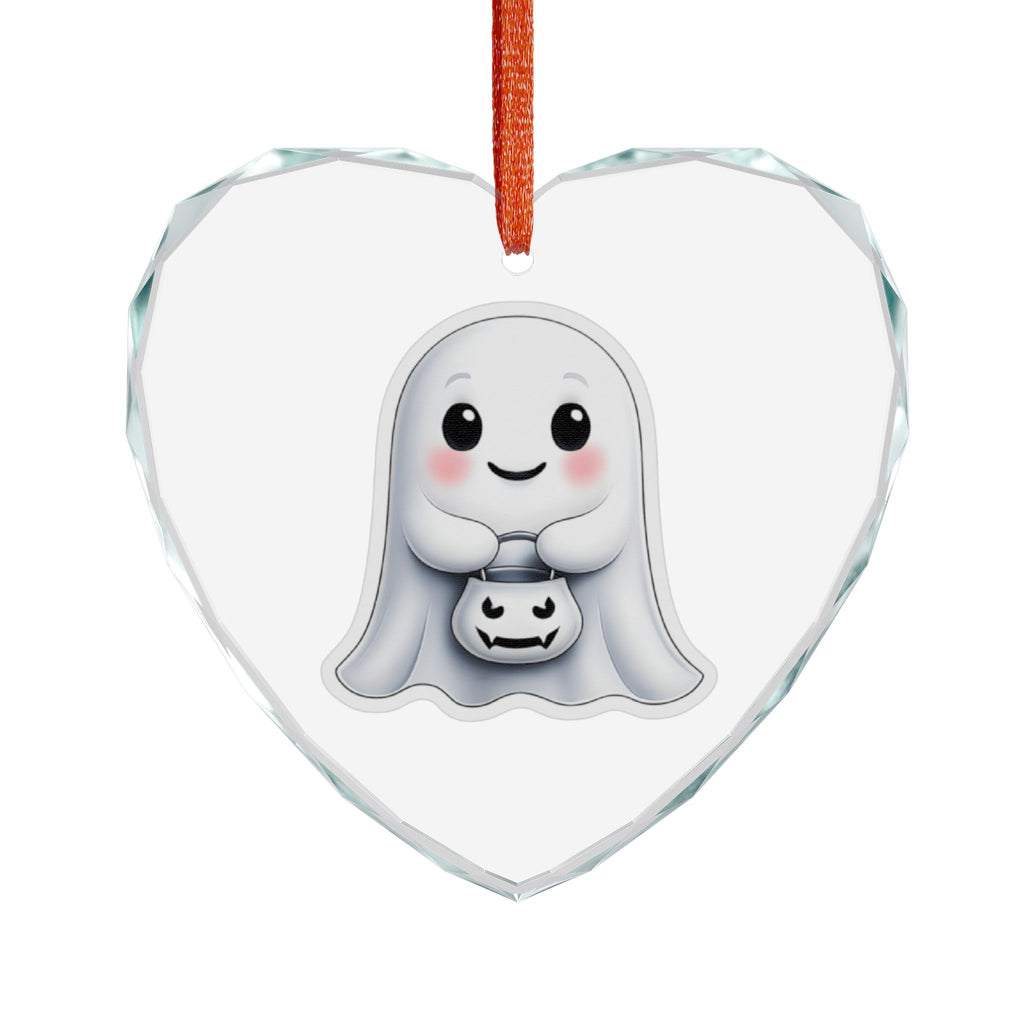 Vampyro Crimson Ghostly Friend Charming Halloween Ornament - Spooky Decor for Fall, Cute Halloween Gift, Glass Hanging Decoration, Unique Halloween Keepsake