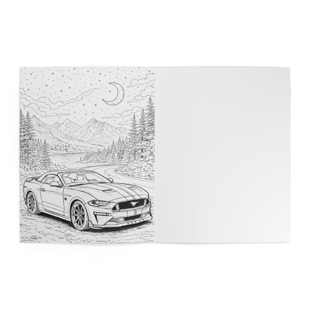 Mr. Trouble Mustang Coloring Book — Automotive Road Trip + Vampyro Crimson Designs