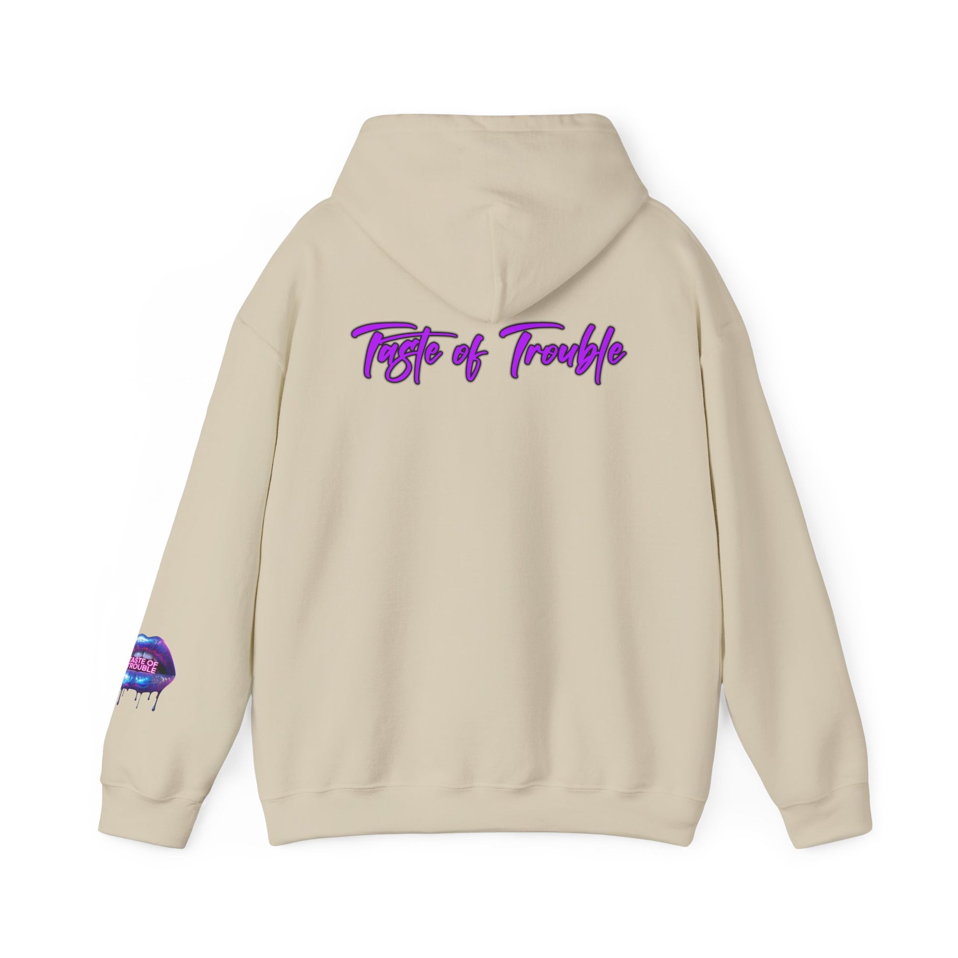 Taste of Trouble Inspirational Hoodie for Creative Souls, Motivational Sweatshirt, Unisex Heavy Blend, Modern Casual Wear, Gift for Artists, Trendy [...]