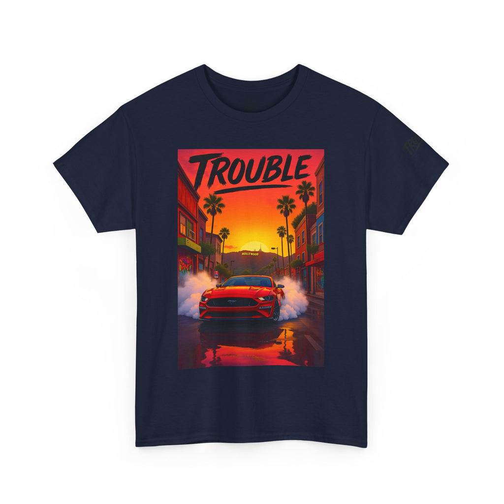 Trouble Retro Trouble Graphic Tee, Unisex Cotton T-Shirt, Cool Streetwear Shirt, Casual Summer Tee, Gift for Car Lovers