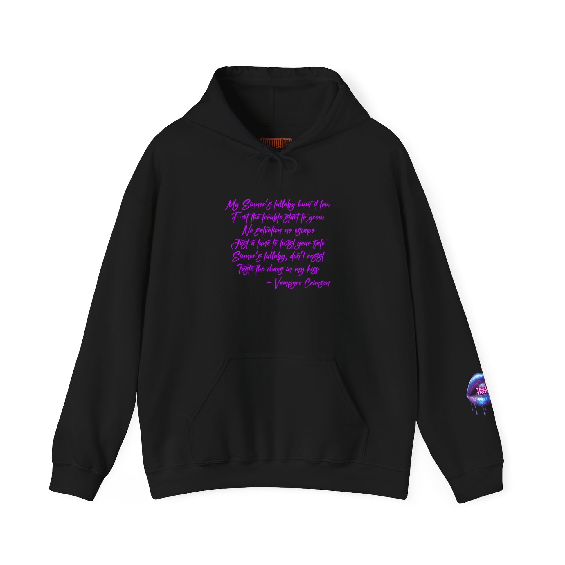 Taste of Trouble Inspirational Hoodie for Creative Souls, Motivational Sweatshirt, Unisex Heavy Blend, Modern Casual Wear, Gift for Artists, Trendy [...]