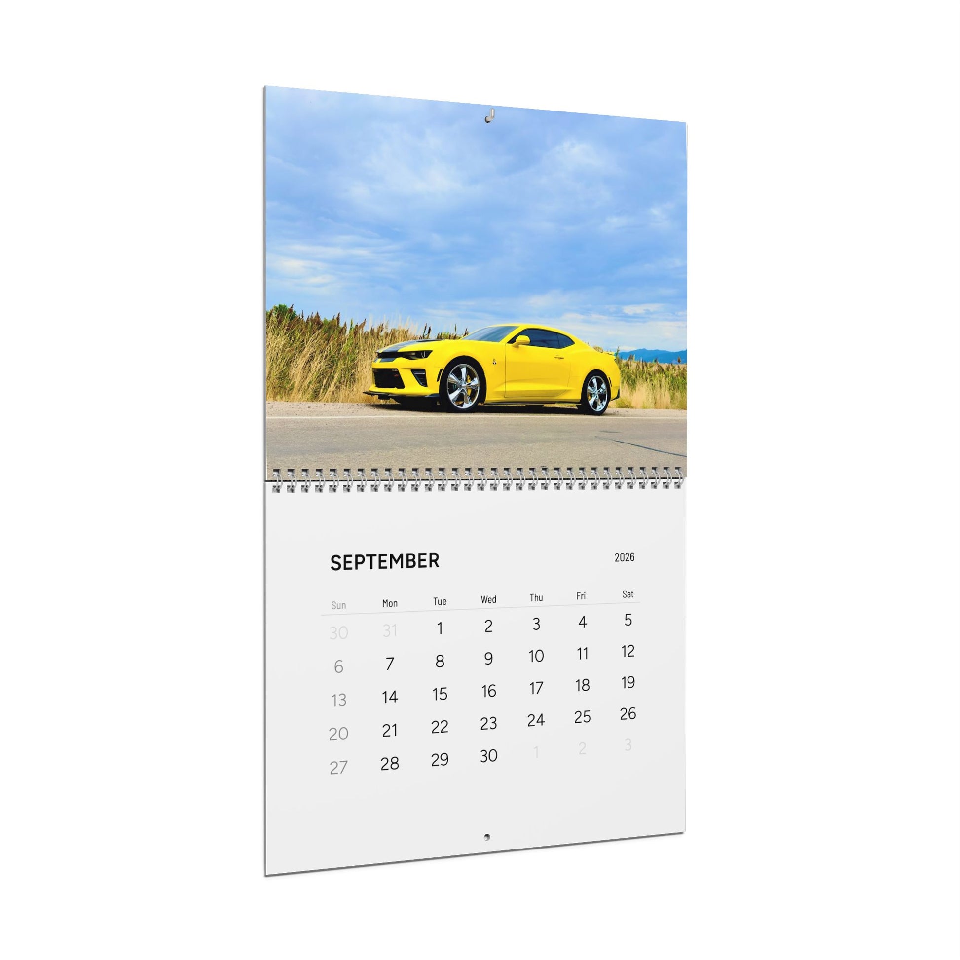2026 Helios Wall Calendar — Monthly Scenic Helios Car Photos