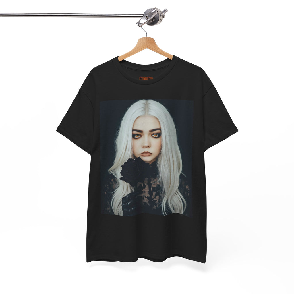 Digitally Autographed Vampyro Crimson Gothic Art Unisex Tee, Halloween Shirt, Alternative Fashion, Spooky Graphic Tee, Witchy Aesthetic Clothing, Edgy Outfit Idea