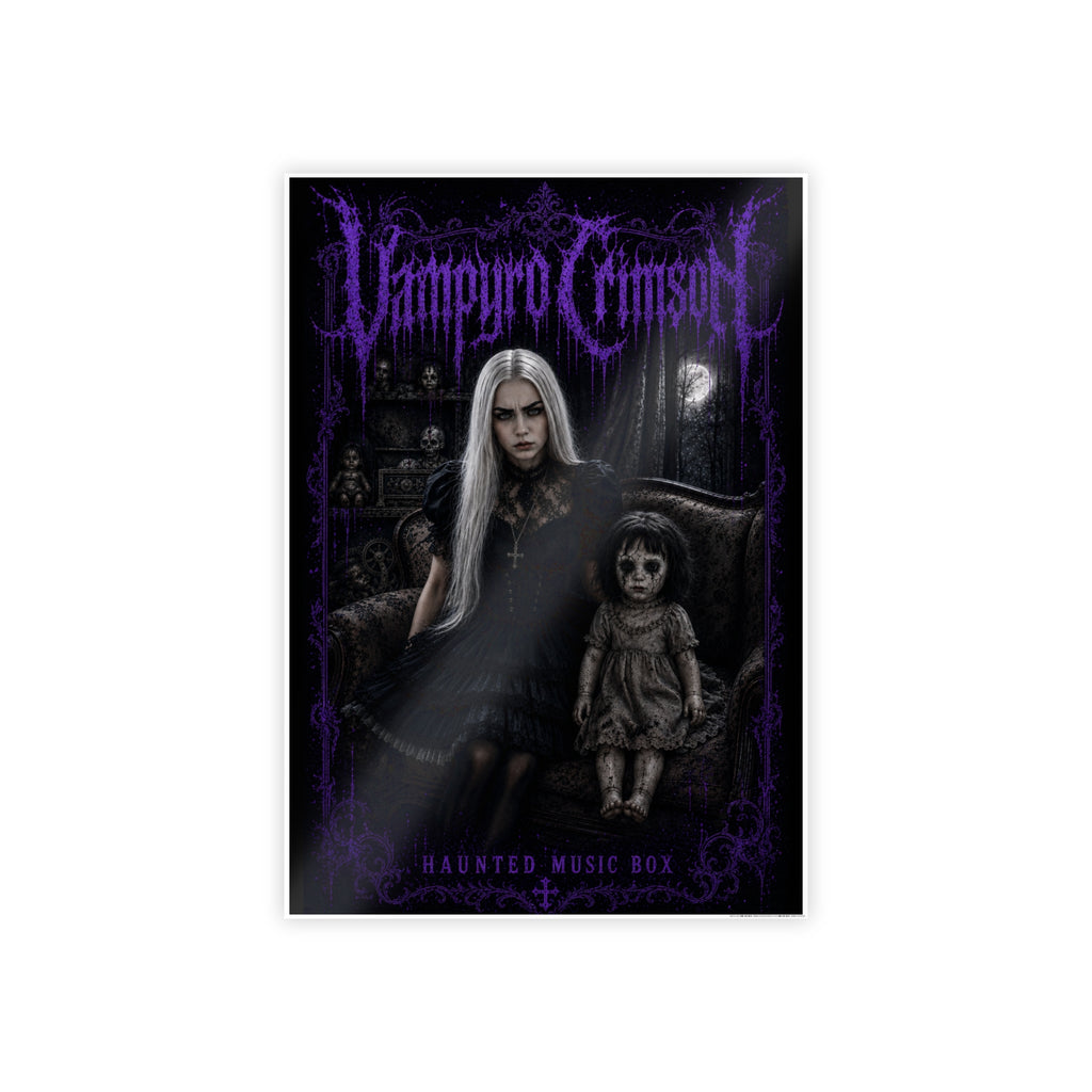 SIGNED CD  + Exclusive Signed Ultraviolet Vampyro Crimson Haunted Music Box Band Poster