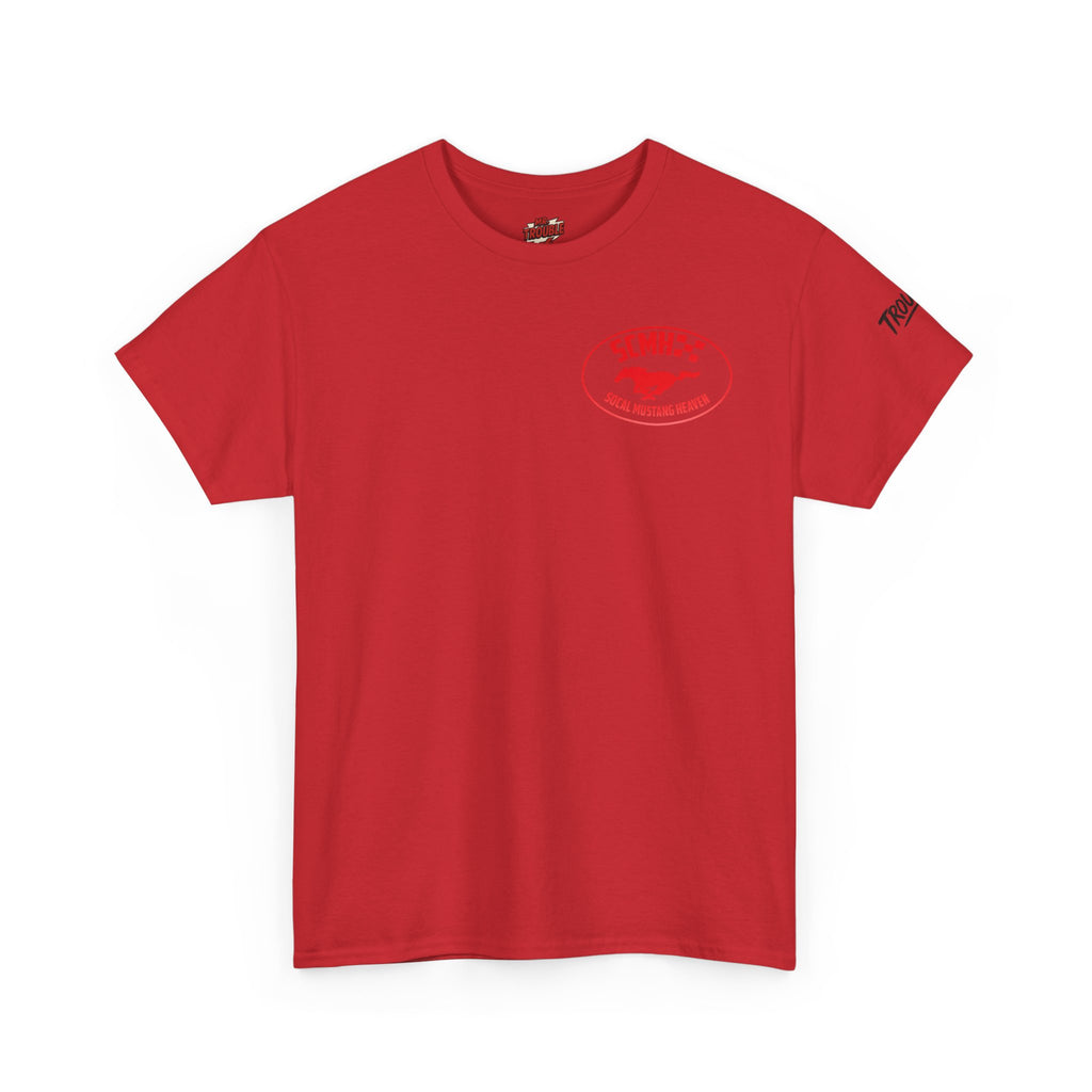 Unisex Heavy Cotton Tee with SoCal Mustang Heaven Design, Casual Tee, Gift for Car Lovers, Mustang Enthusiast Shirt, Iconic Graphic Tee