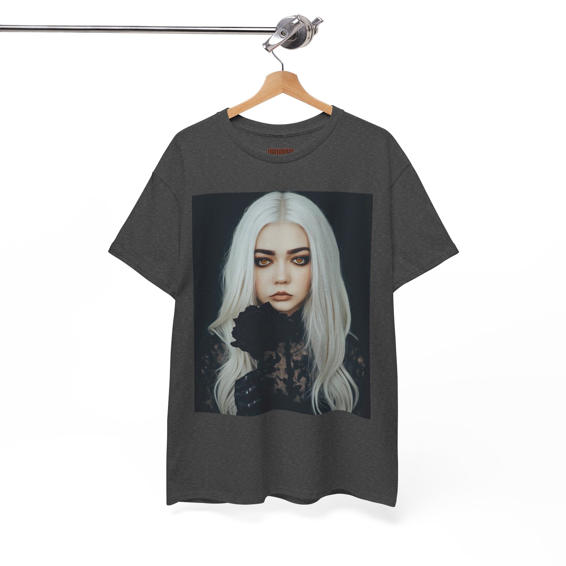 Digitally Autographed Vampyro Crimson Gothic Art Unisex Tee, Halloween Shirt, Alternative Fashion, Spooky Graphic Tee, Witchy Aesthetic Clothing, Edgy Outfit Idea