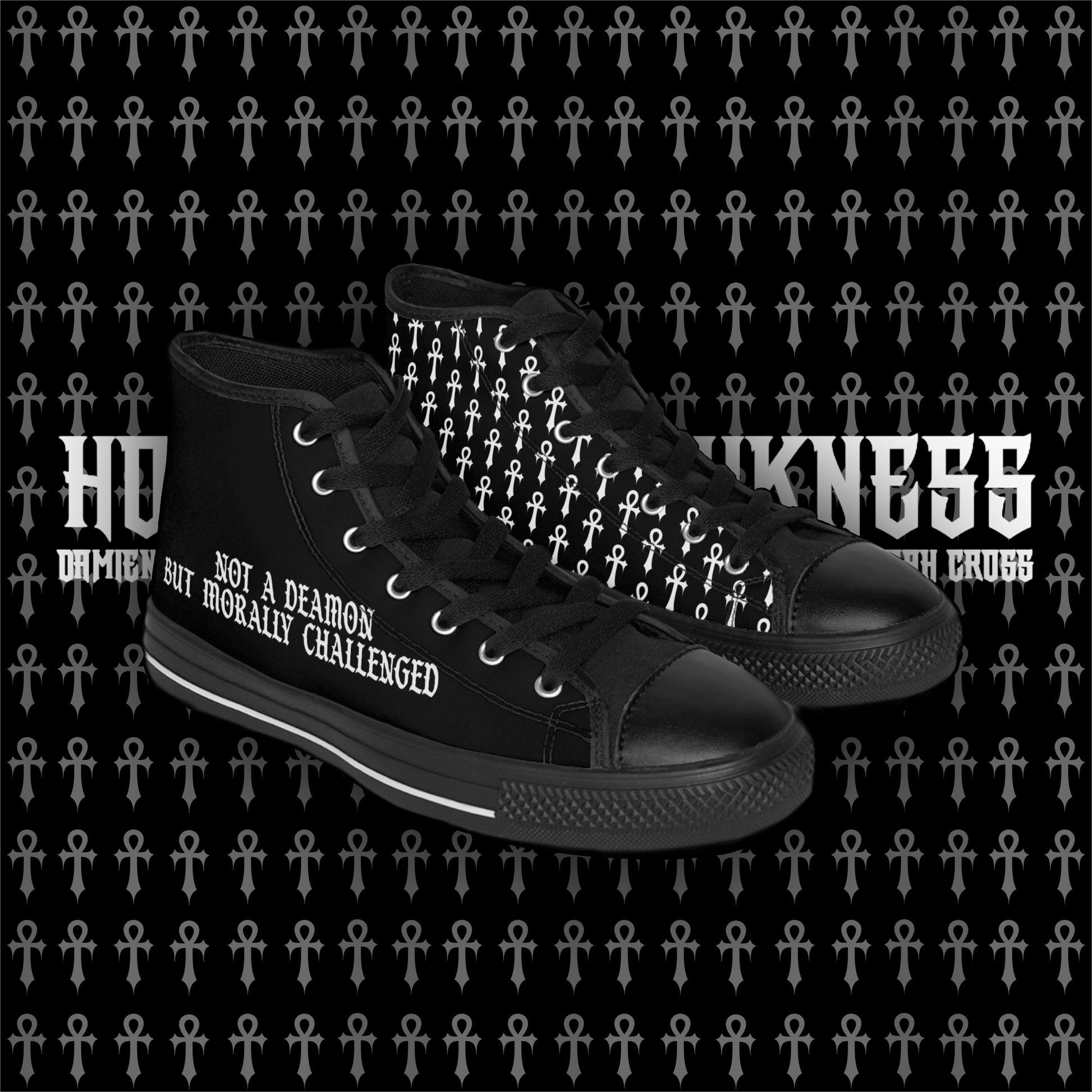 Not a Demon but Morally Challenged High Top Sneakers