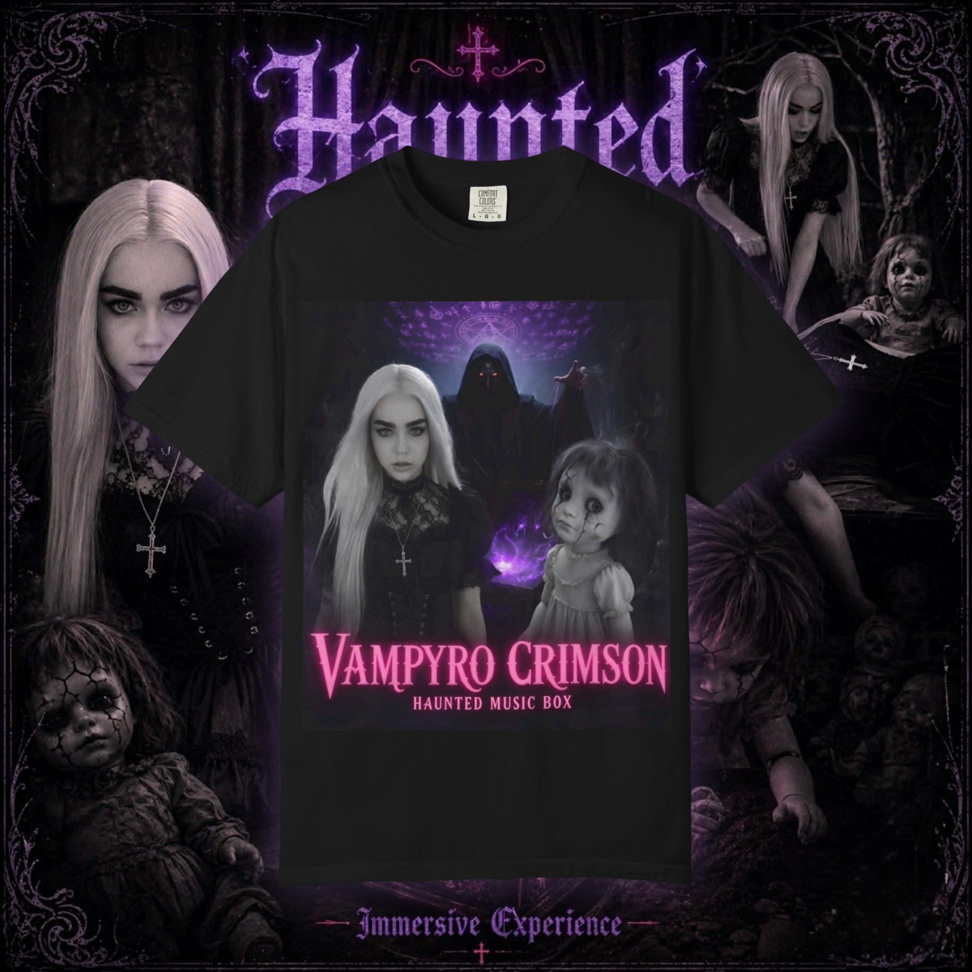 Vampyro Crimson Haunted Music Box #1 T-Shirt