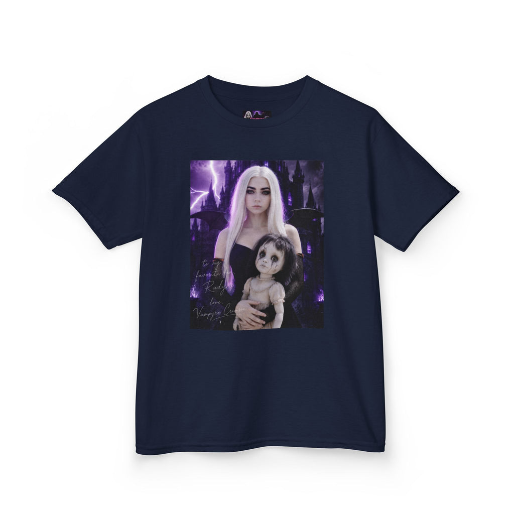Vampyro Crimson “Haunted Music Box” Official Kids Tee – Gothic Doll Edition