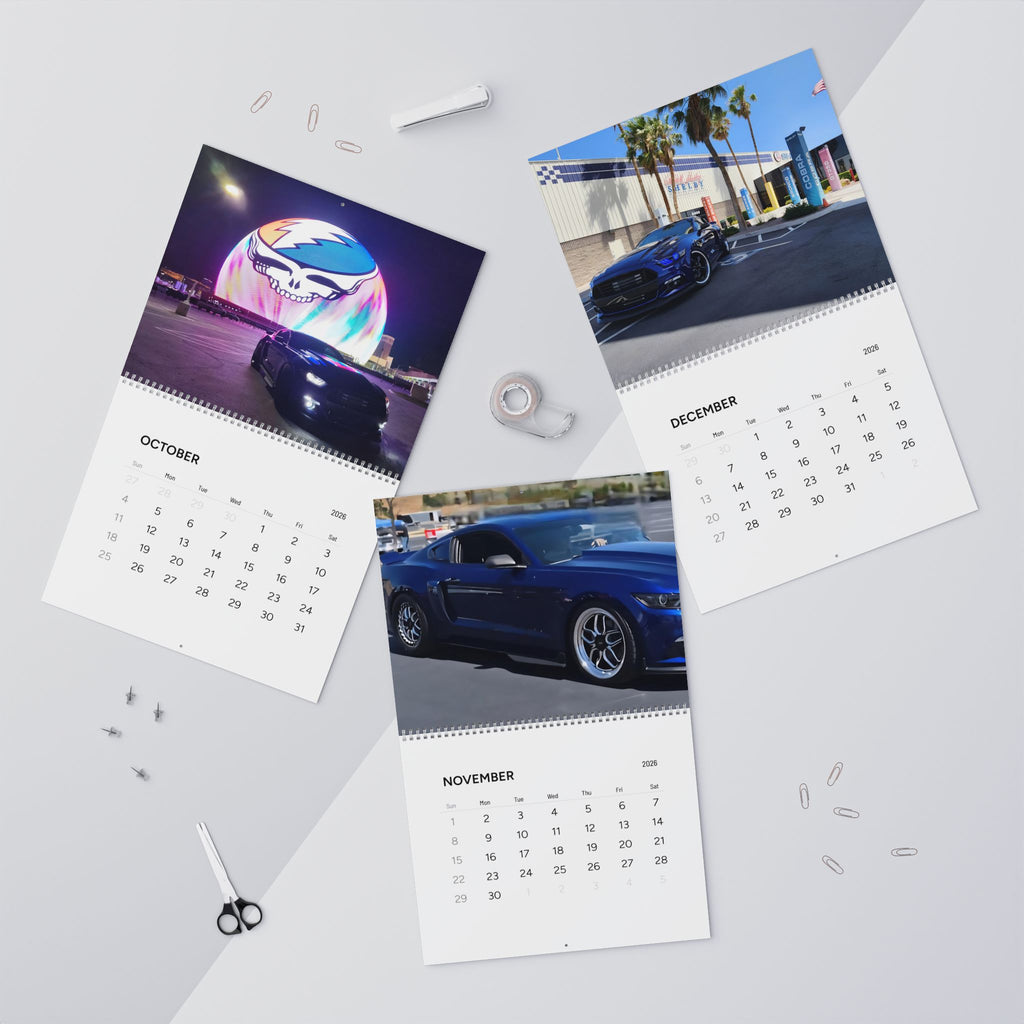 2026 Diablo Azul Wall Calendar — Monthly Automotive Photography Calendar