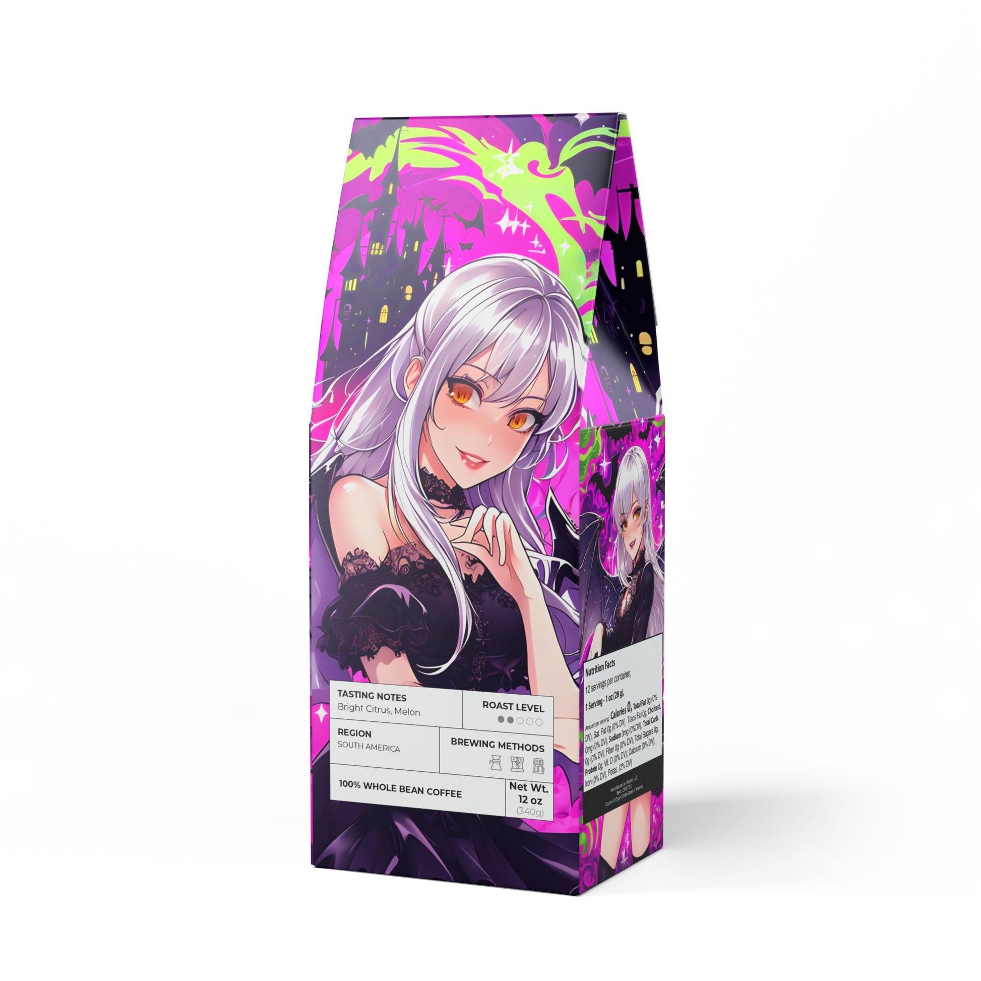 Vampyro Crimson Bat Outta Hell (Light-Medium Roast) Coffee Blend. Warning: May cause excessive productivity, demonic confidence, and the overwhelming urge to yell "LET'S RIDE" before opening an email.