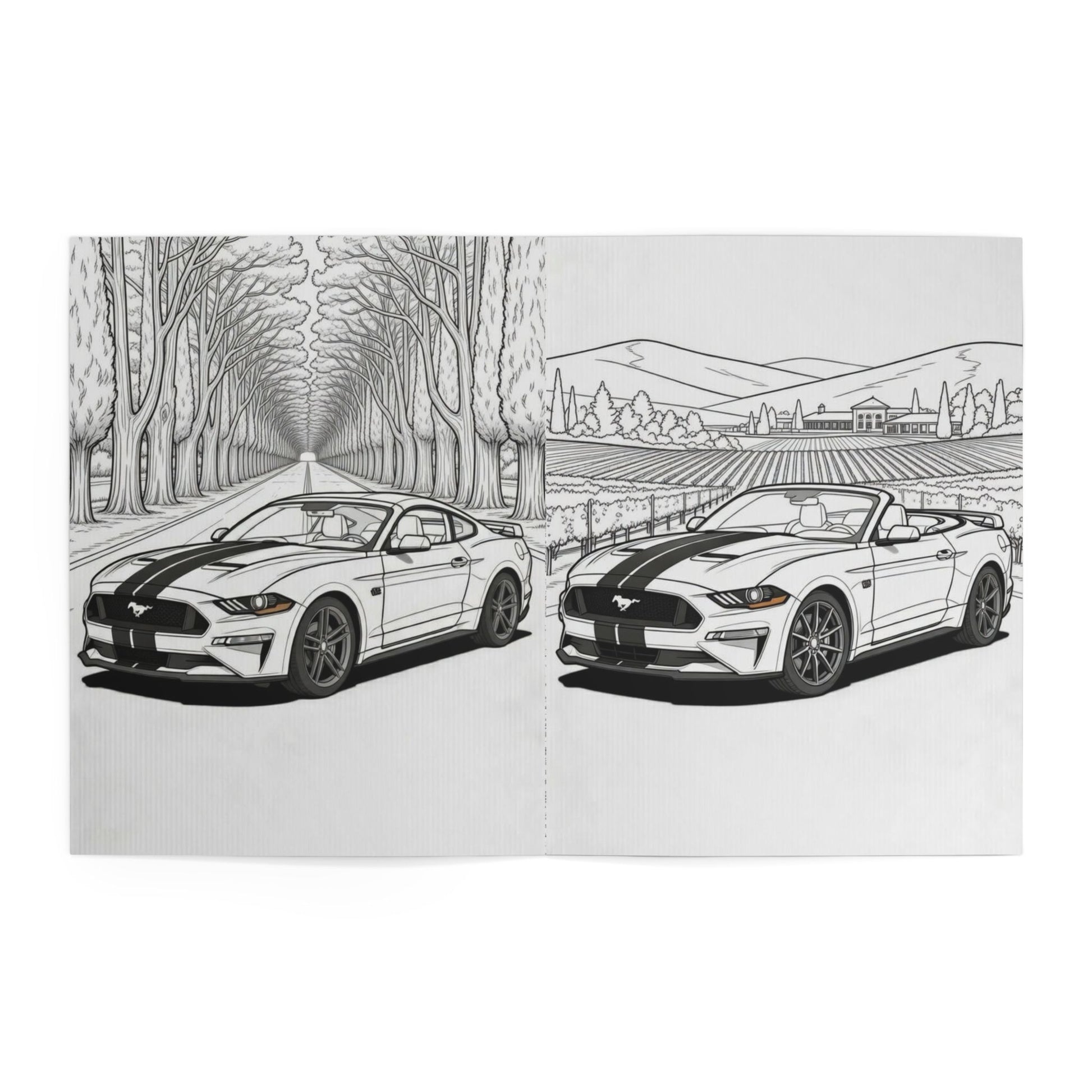 Mr. Trouble Mustang Coloring Book — Automotive Road Trip + Vampyro Crimson Designs