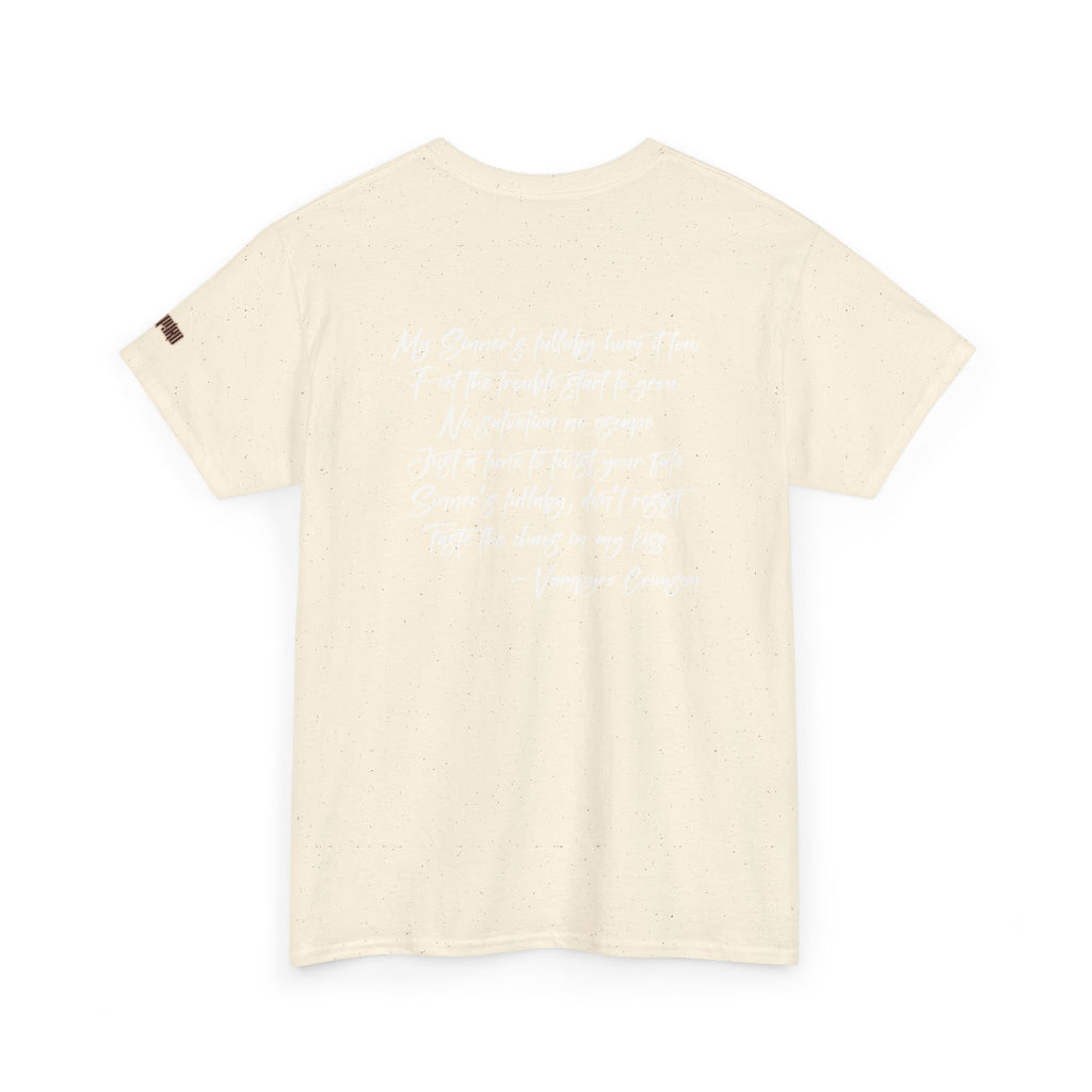 Taste of Trouble Vampyro Crimson Lyrics Unisex Heavy Cotton Tee - Casual Comfort, Everyday Wear, Gift for Friends, Stylish Casual Tee, Versatile Fashion