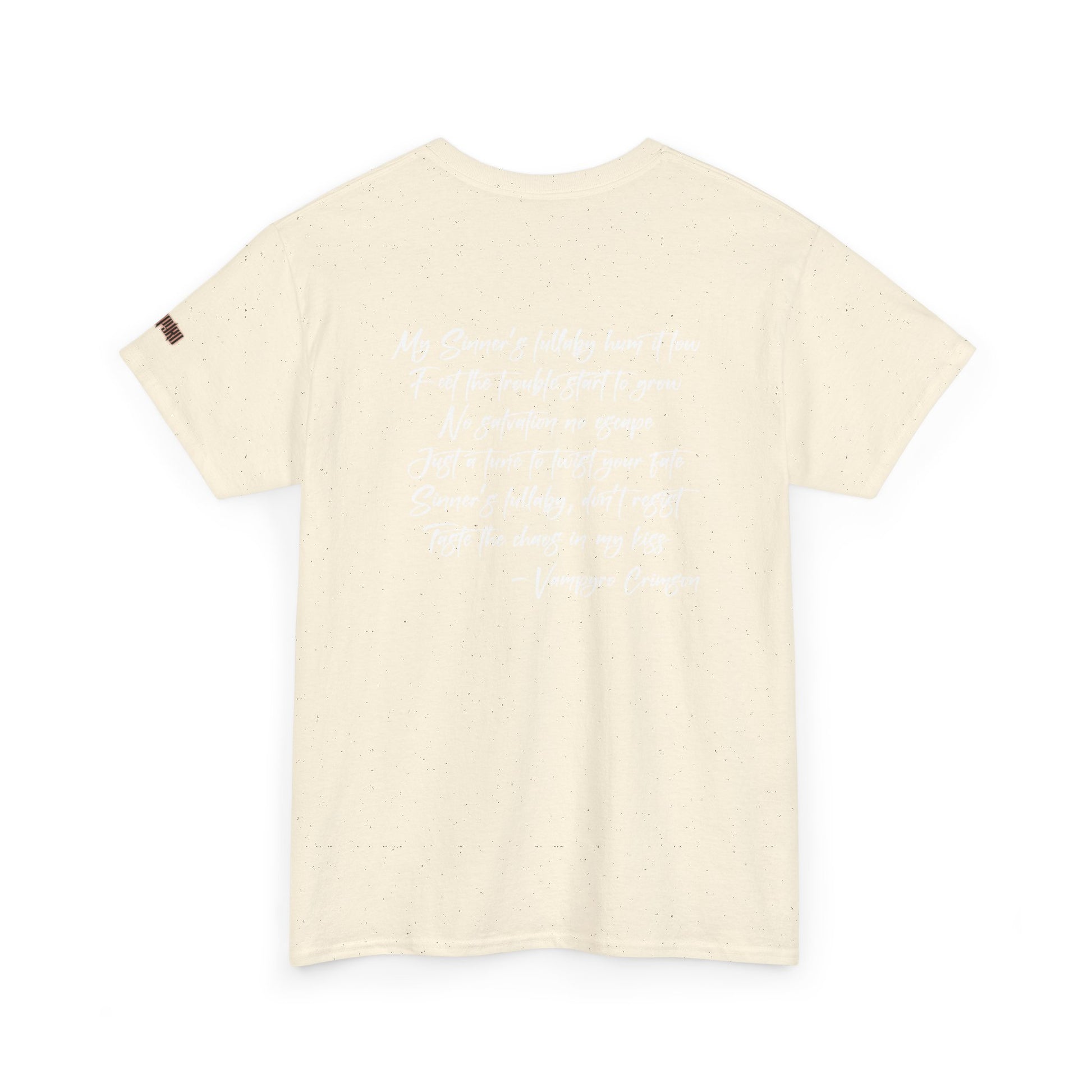 Taste of Trouble Vampyro Crimson Lyrics Unisex Heavy Cotton Tee - Casual Comfort, Everyday Wear, Gift for Friends, Stylish Casual Tee, Versatile Fashion