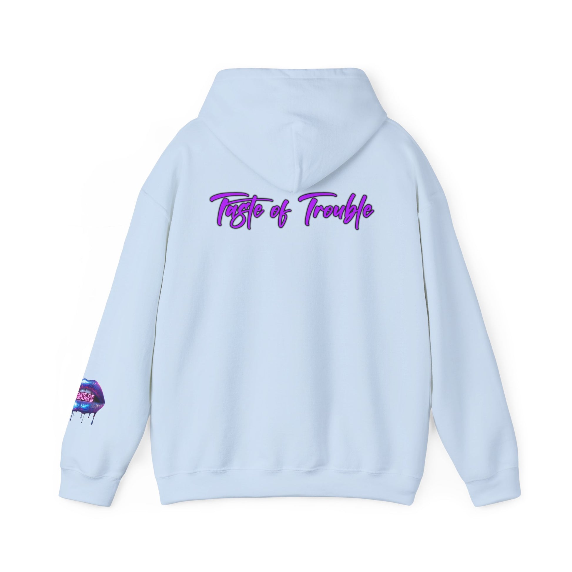Taste of Trouble Inspirational Hoodie for Creative Souls, Motivational Sweatshirt, Unisex Heavy Blend, Modern Casual Wear, Gift for Artists, Trendy [...]