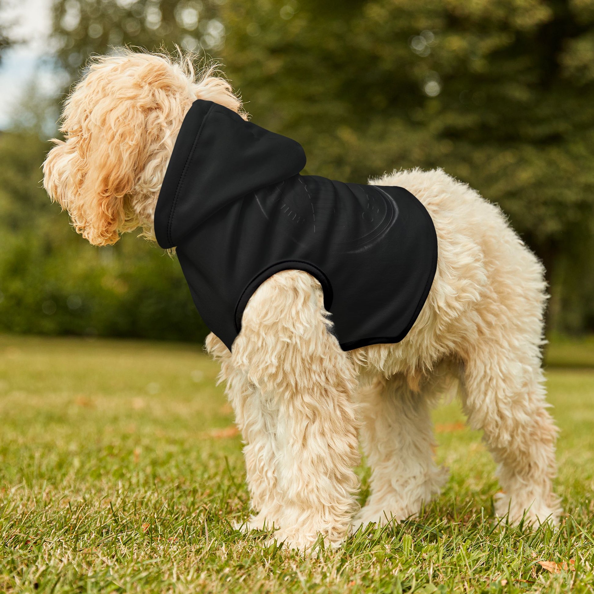 Vampyro Crimson Built for The Night Certified Black Pet Hoodie — Lightweight Hooded Dog & Cat Sweater