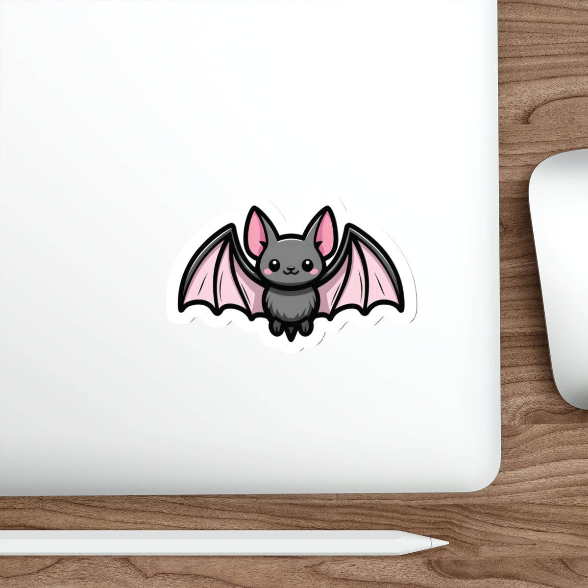 Vampyro Crimson's Cute Bat Die-Cut Stickers, Halloween Decor, Laptop Accessories, Kawaii Bat Sticker, Gift for Animal Lovers, Party Favors