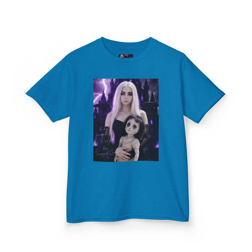 Vampyro Crimson “Haunted Music Box” Official Kids Tee – Gothic Doll Edition