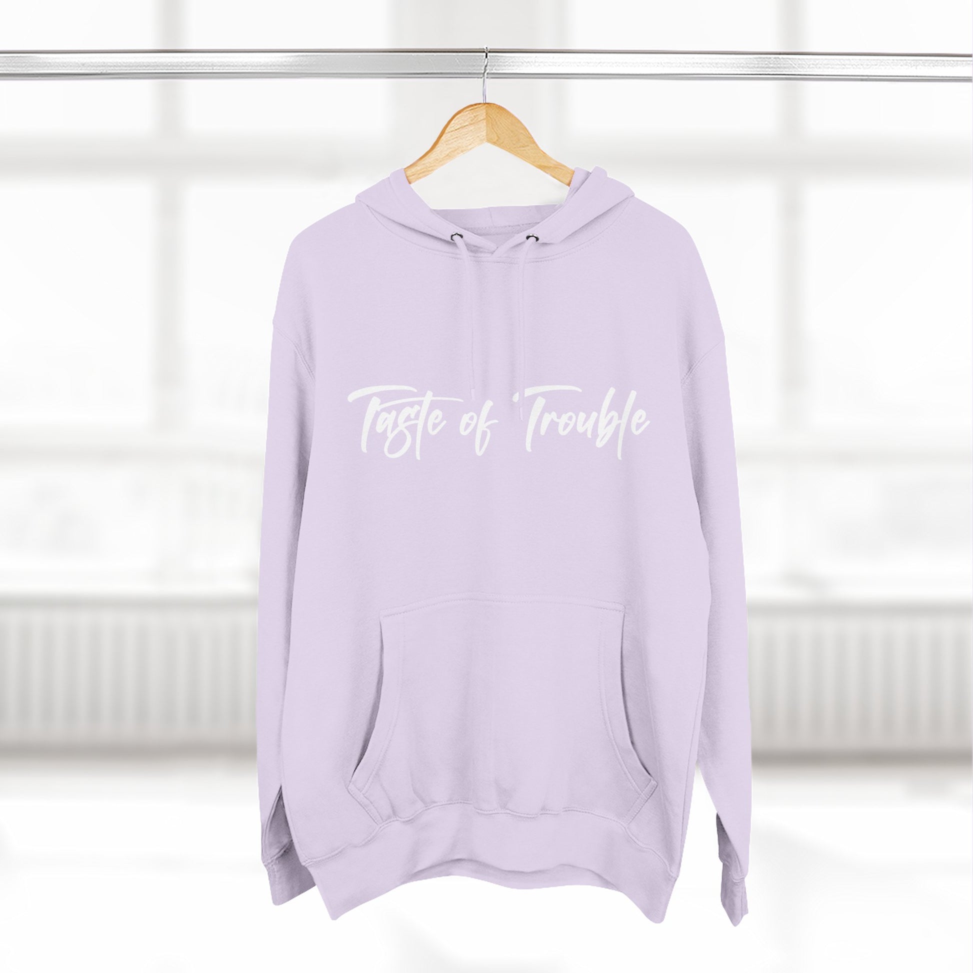 Taste of Trouble Fleece Pullover, Cozy Gift for Women, Casual Wear, Motivational Apparel, Holiday Gift