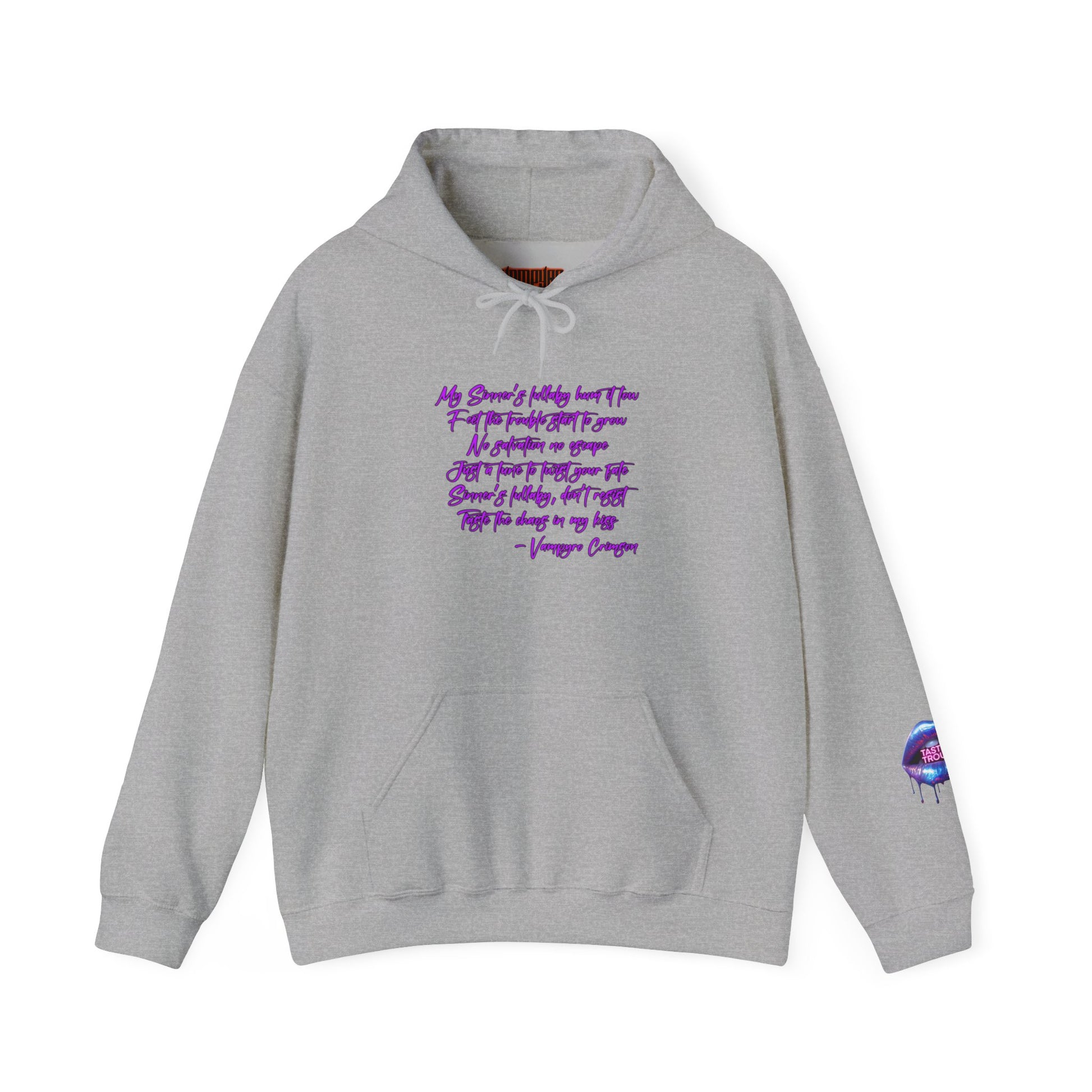 Taste of Trouble Inspirational Hoodie for Creative Souls, Motivational Sweatshirt, Unisex Heavy Blend, Modern Casual Wear, Gift for Artists, Trendy [...]