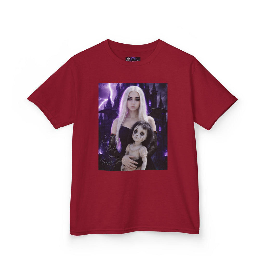 Vampyro Crimson “Haunted Music Box” Official Kids Tee – Gothic Doll Edition