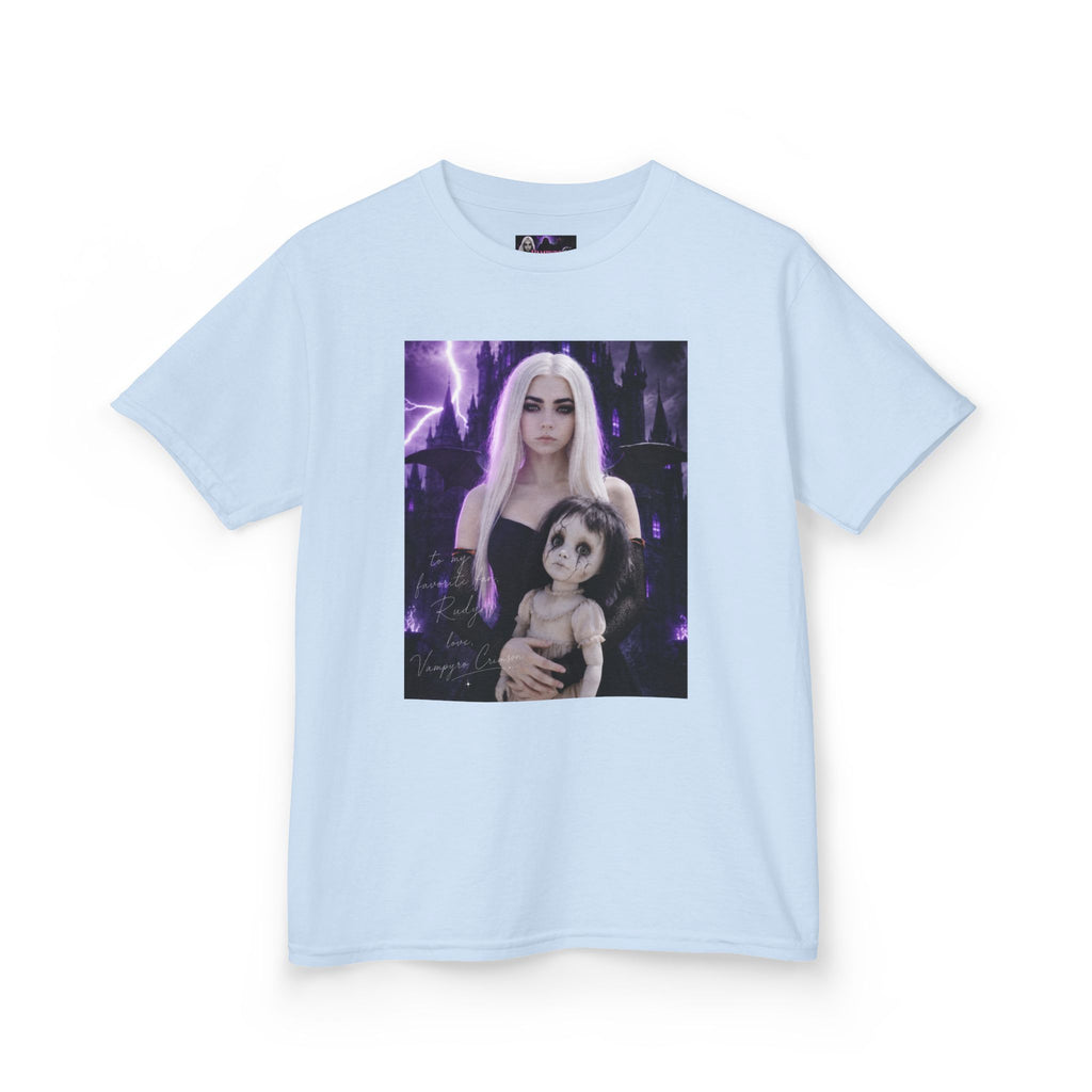 Vampyro Crimson “Haunted Music Box” Official Kids Tee – Gothic Doll Edition