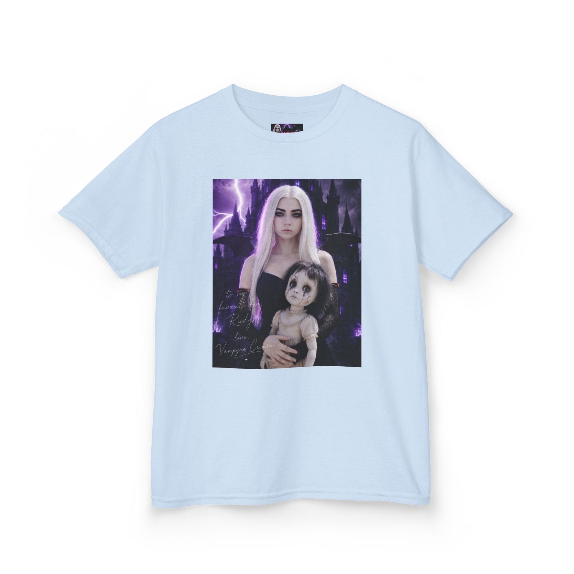 Vampyro Crimson “Haunted Music Box” Official Kids Tee – Gothic Doll Edition