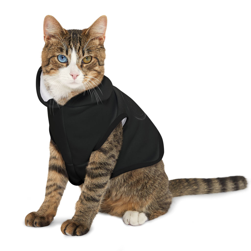 Vampyro Crimson Built for The Night Certified Black Pet Hoodie — Lightweight Hooded Dog & Cat Sweater